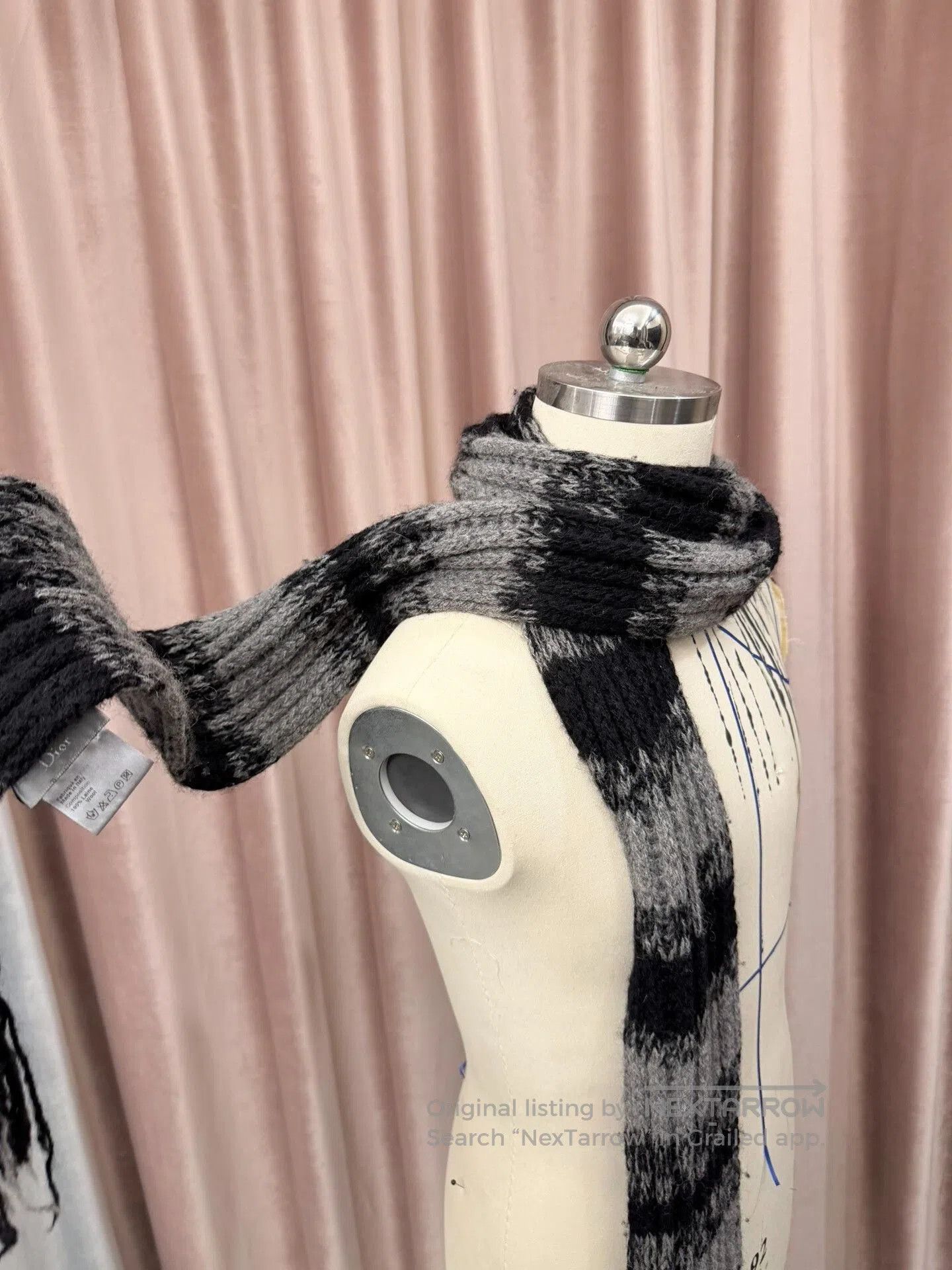 Dior Dior Homme Wool Fringe Scarf. Size ONE SIZE - 3 Thumbnail