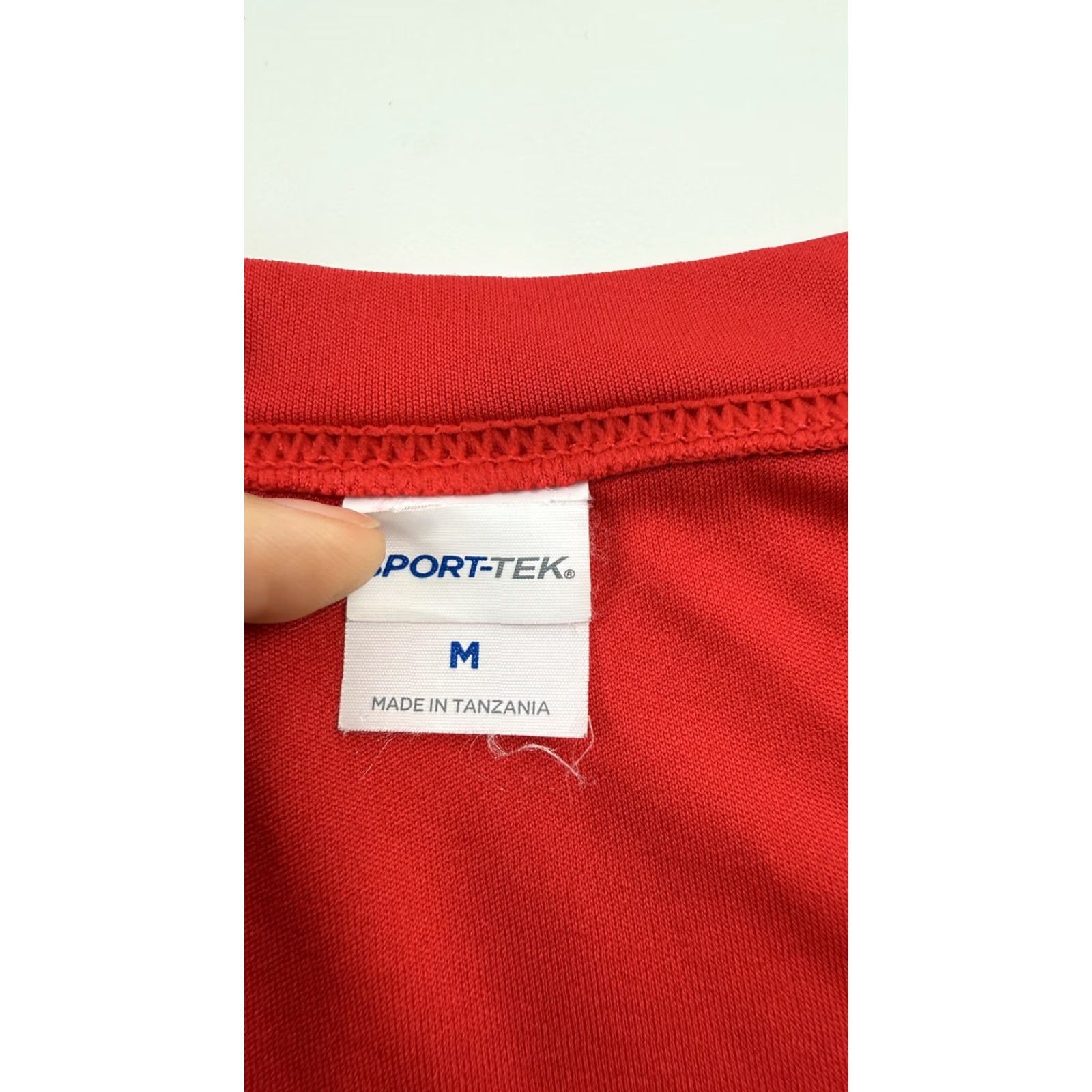 Logo 7 Jamba Shirt Mens Medium Red Sport-Tek Performance Tee Polyester Lightweight Logo Short Sleeve Crew Neck T-Shirt Fitness Gym Running Size US M / EU 48-50 / 2 - 3 Thumbnail