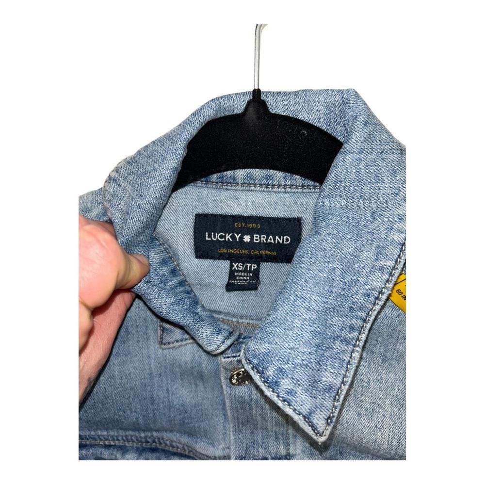 Lucky Brand Lucky Brand l Tomboy Trucker Jacket Light Wash XS Size XS / US 0-2 / IT 36-38 - 7 Thumbnail