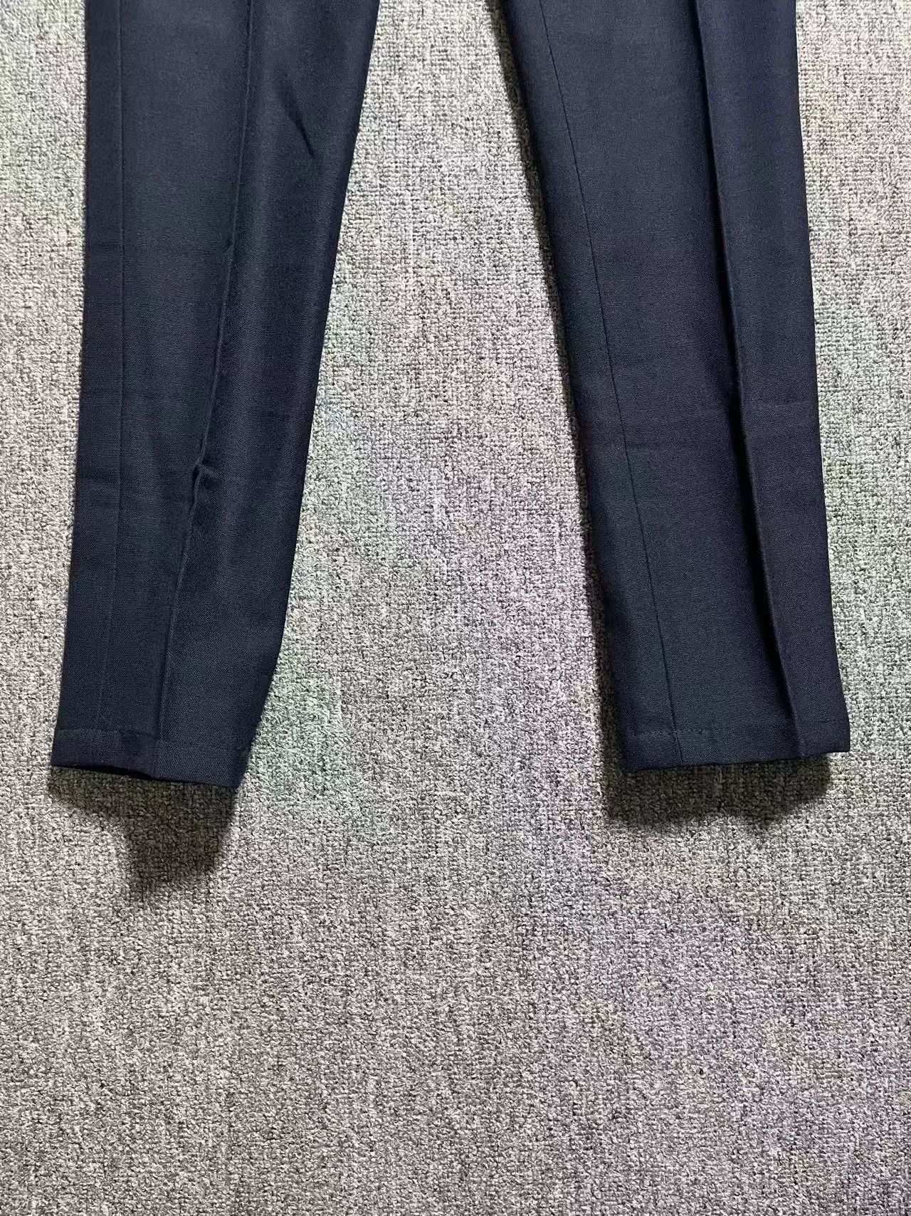 Dior Dior Men Navy Straight Wool Mohair Trousers 19FW 48 Size US 32 / EU 48 - 3 Thumbnail