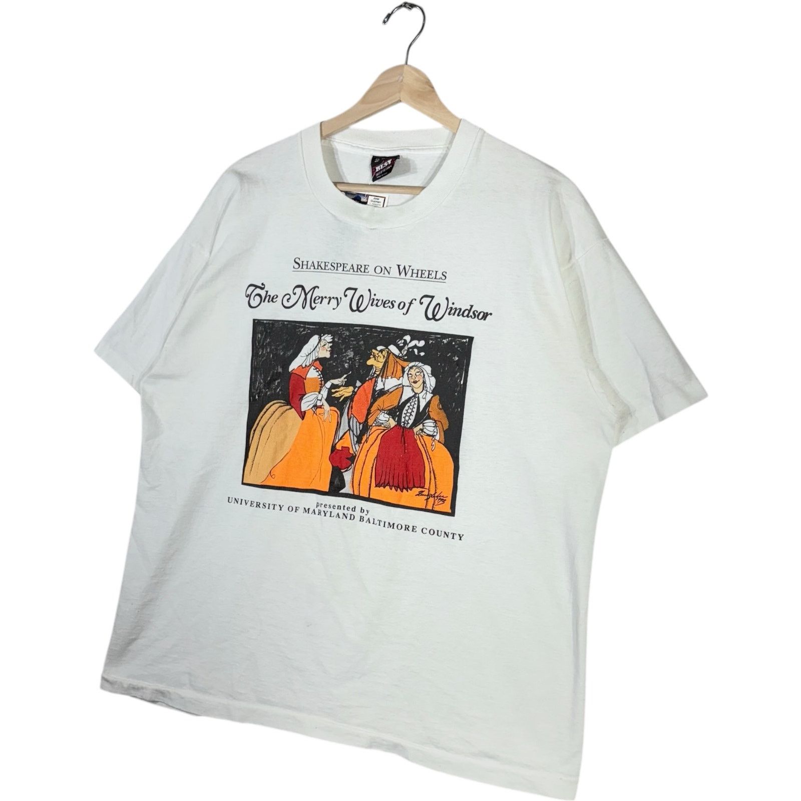 Fruit Of The Loom Vintage Shakespeare on Wheels Maryland Tee XL Size US XL / EU 56 / 4 - 4 Thumbnail
