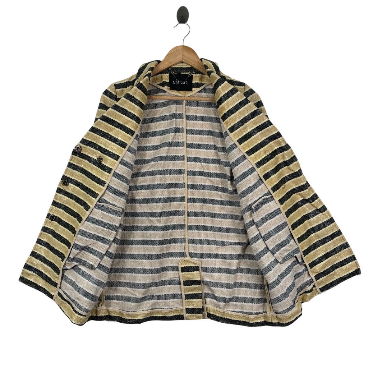 Max Mara MAX MARA MAX & Co Made In Italy Snakeskin Stripe Coat Jacket Size S / US 4 / IT 40 - 3 Thumbnail