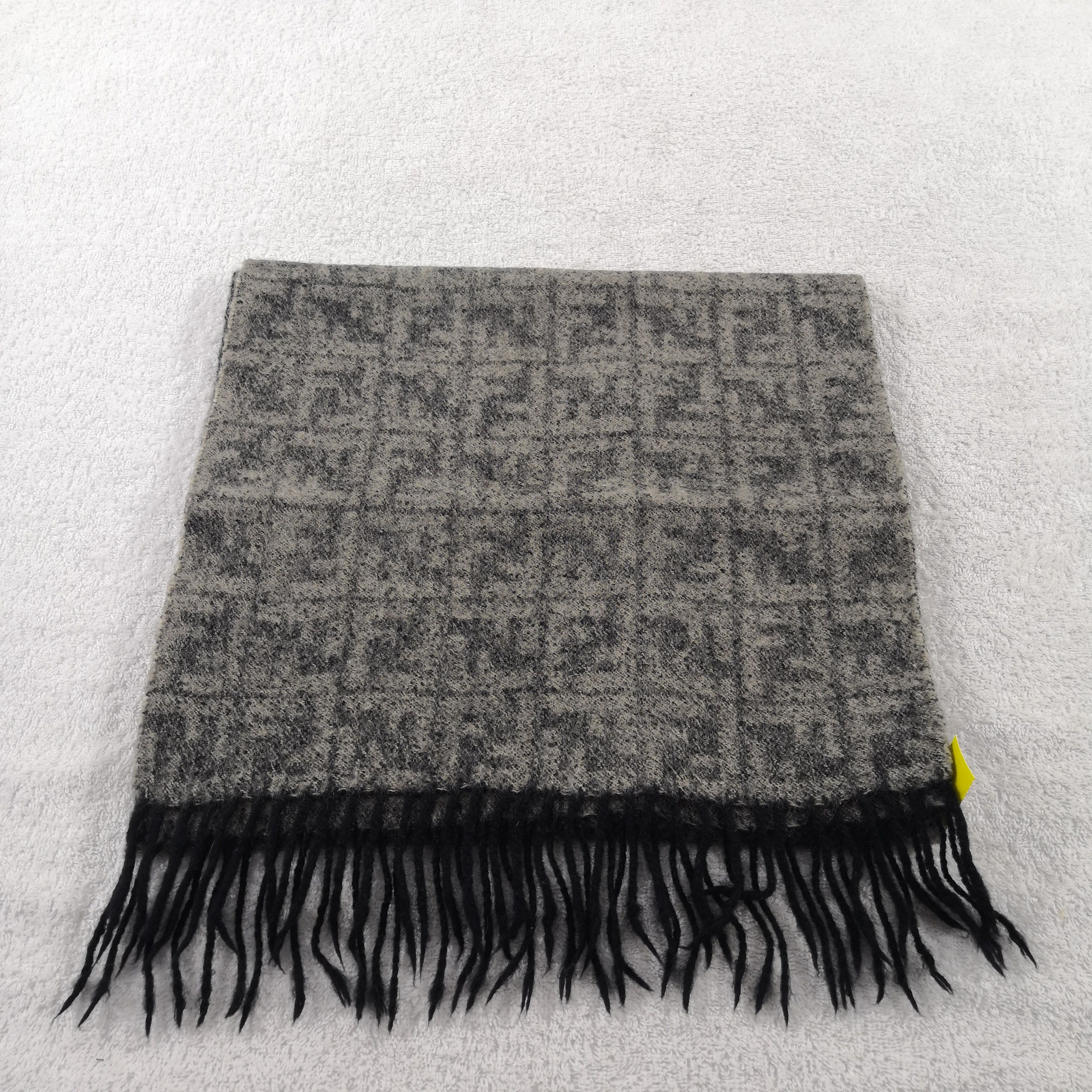 Japanese Brand Vintage Fendi Scarf Wool Fendi Zucca FF Monogram Scarves. Size ONE SIZE - 2 Thumbnail