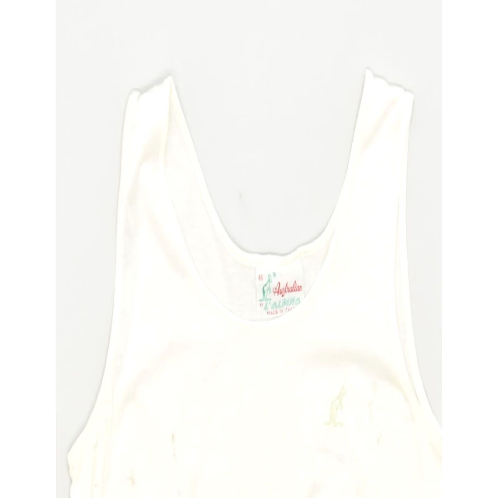 Vintage AUSTRALIAN Womens Vest Top L White Size L / US 10 / IT 46 - 4 Thumbnail