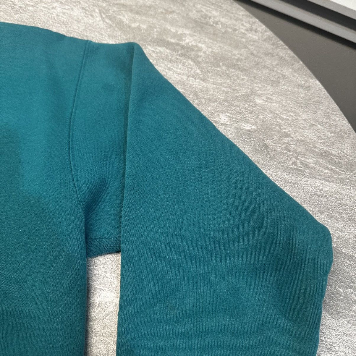 Tultex × Vintage Vintage Tultex Made in USA Crewneck Sweatshirt Blank Teal Size US L / EU 52-54 / 3 - 6 Thumbnail