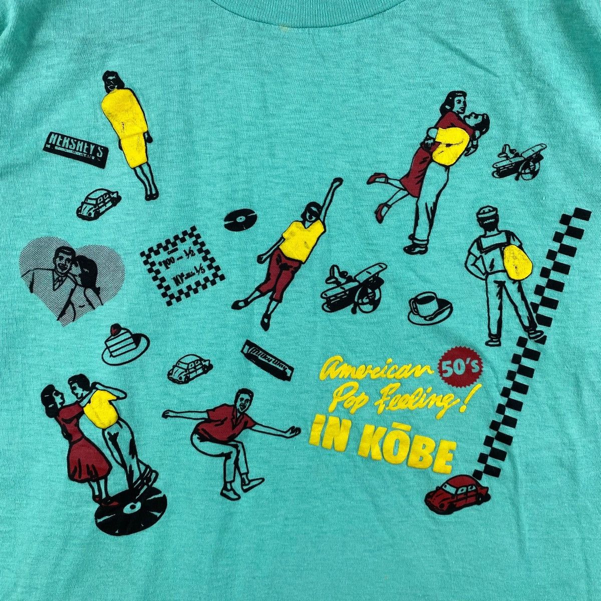 Vintage Vintage 80's American Pop Feeling In Kobe Graphic Tee Shirt Size US M / EU 48-50 / 2 - 2 Thumbnail