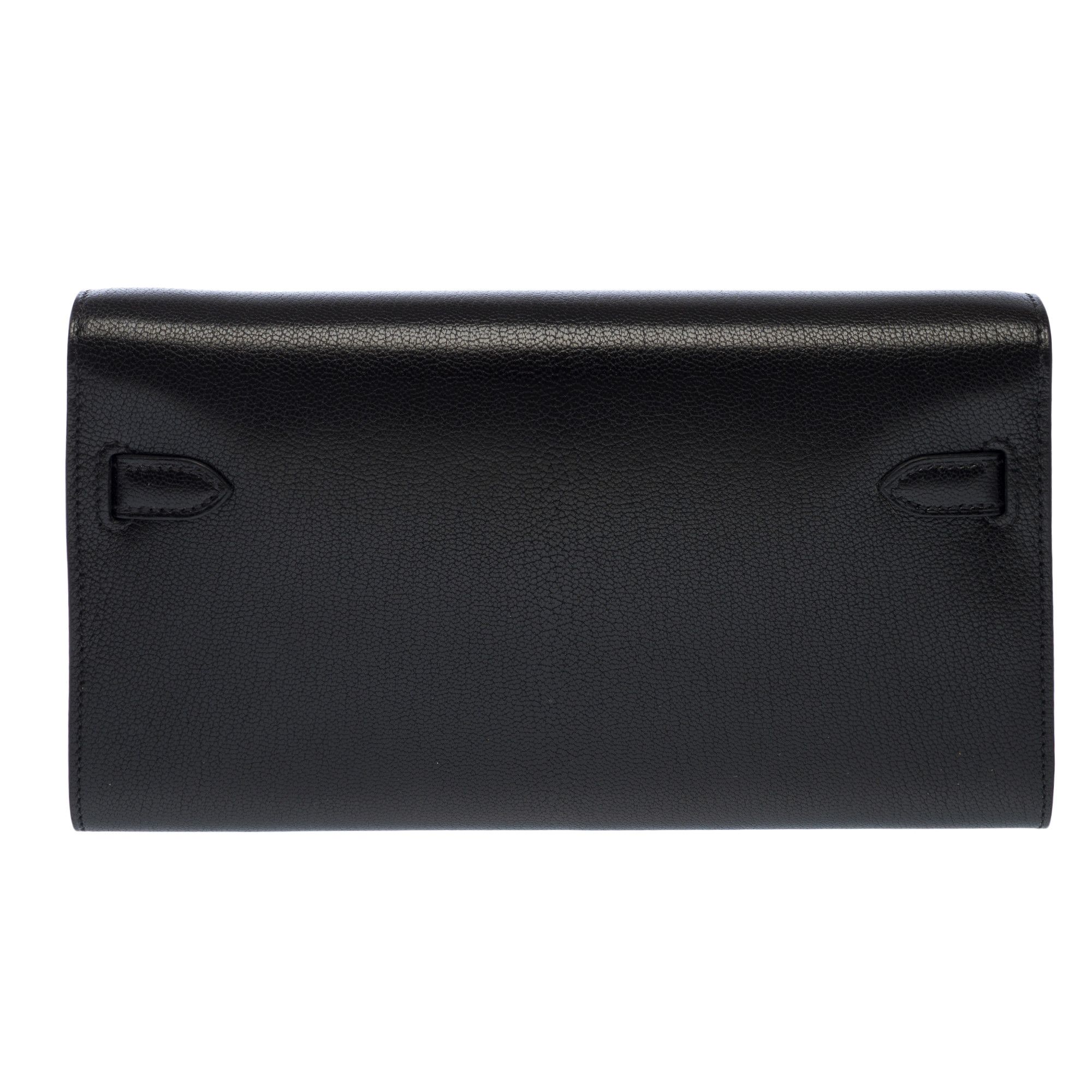 Hermes HERMES Kelly to go in Black Leather Size ONE SIZE - 4 Thumbnail