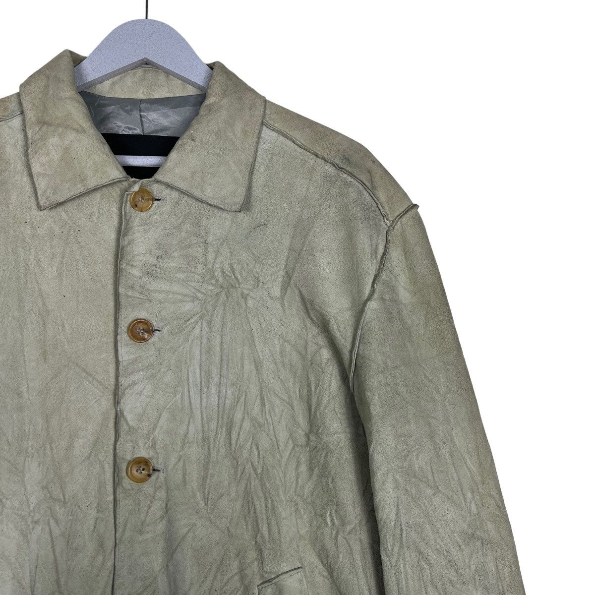Nicole Farhi 🔥 NICOLE FARHI BUTTON LEATHER JACKET SIZE L ON TAG Size US L / EU 52-54 / 3 - 7 Thumbnail
