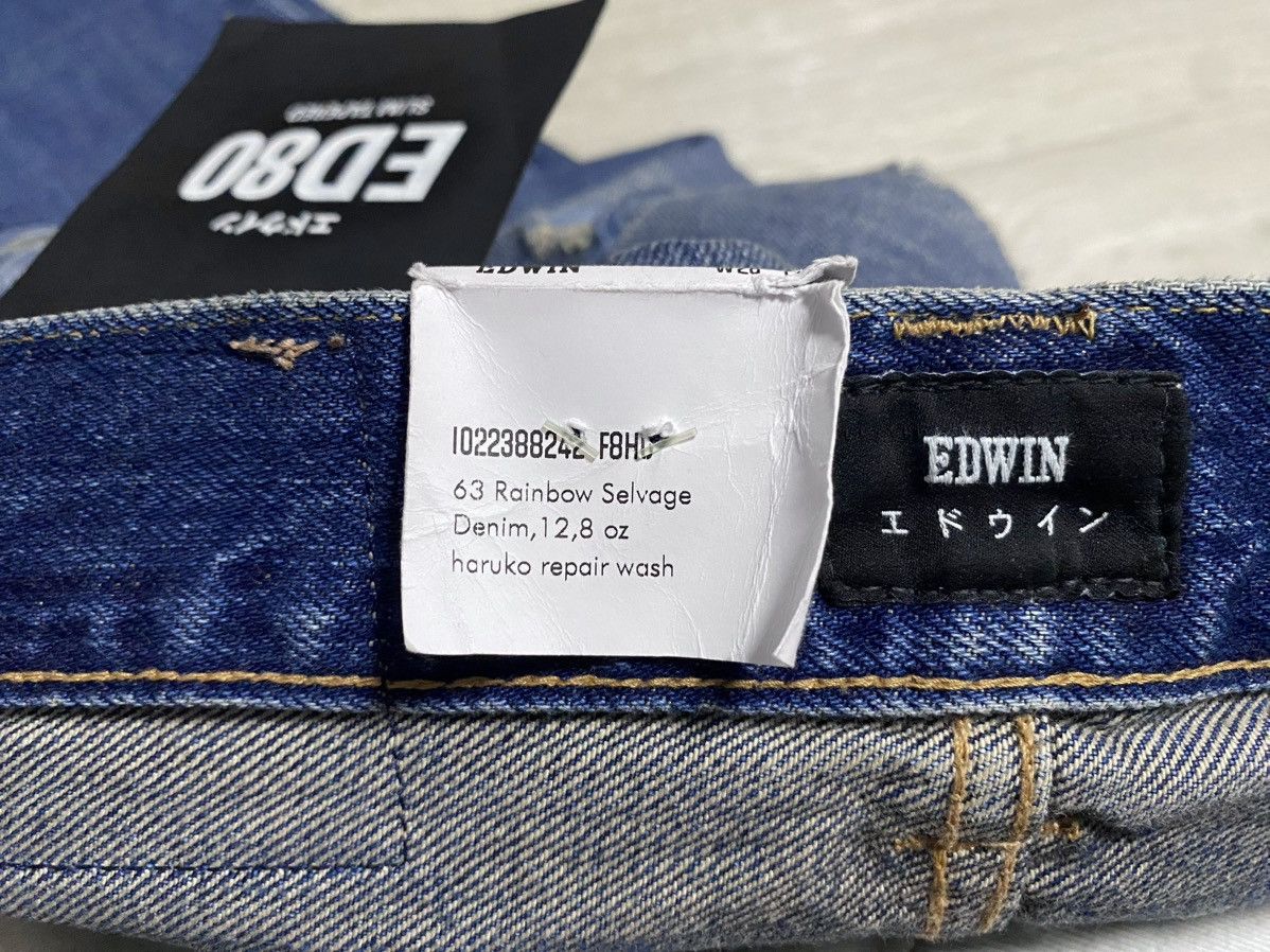 Edwin Edwin ED-80 Rainbow Selvedge Washed Patchwork Torn Denim Size US 28 / EU 44 - 15 Thumbnail
