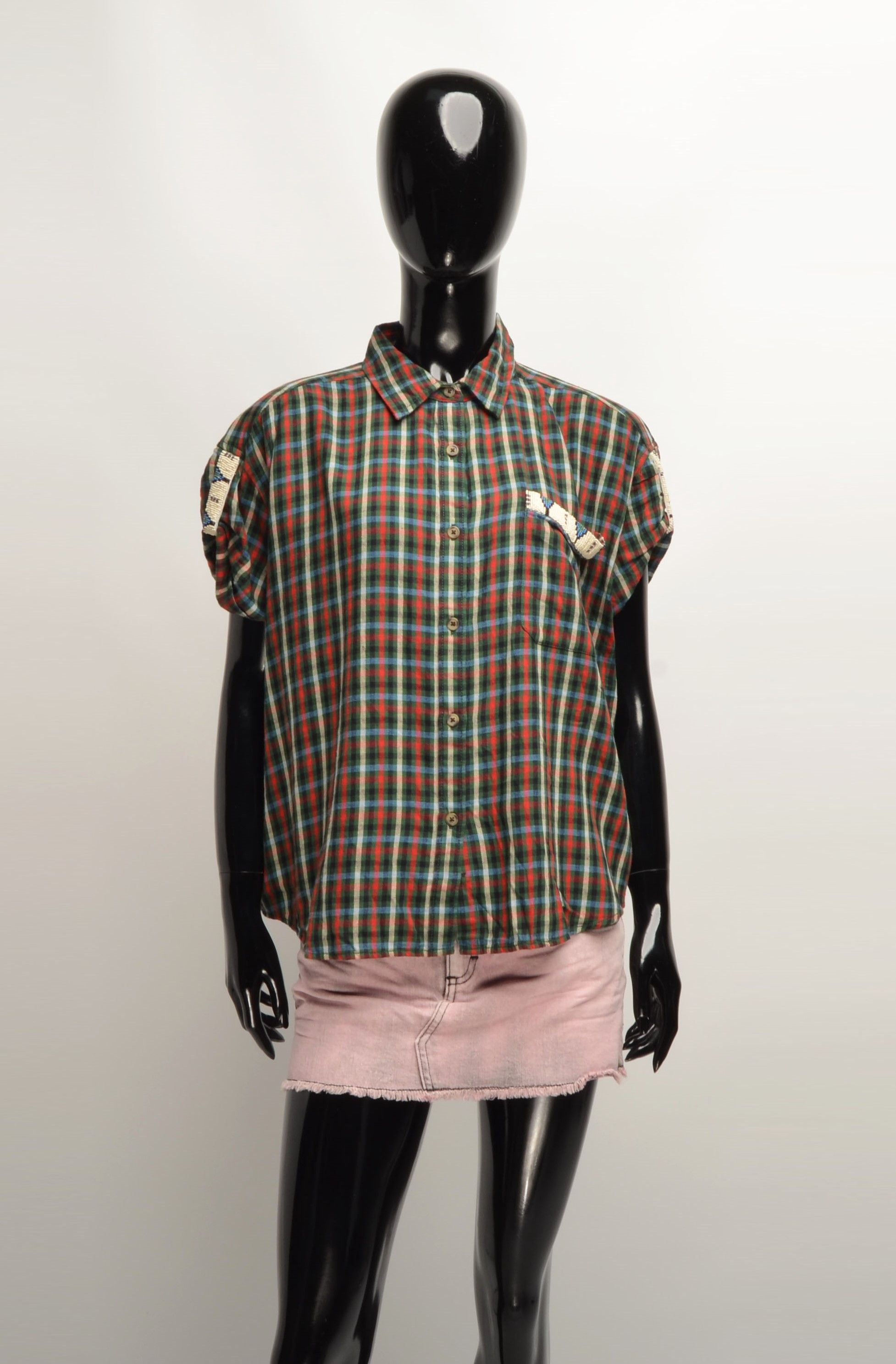 Denim & Supply Ralph Lauren × Ralph Lauren Ralph Lauren Denim and Supply Checkered Oversized Shirt Size M / US 6-8 / IT 42-44 - 1 Thumbnail