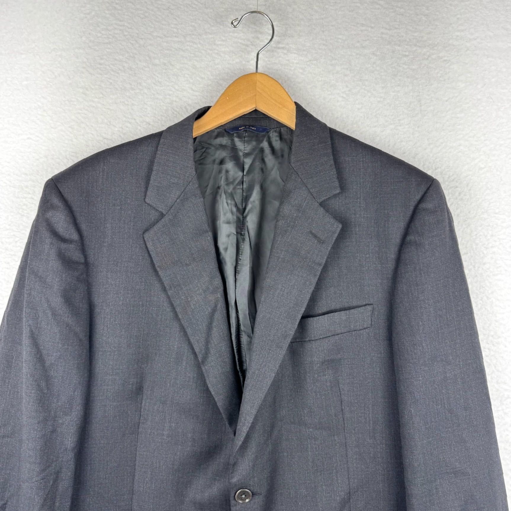 Brooks Brothers Brooks Brothers Blazer Wool 2 Piece Charcoal Mens 43R Classic 38 Waist Made in Italy Size 38R - 4 Thumbnail