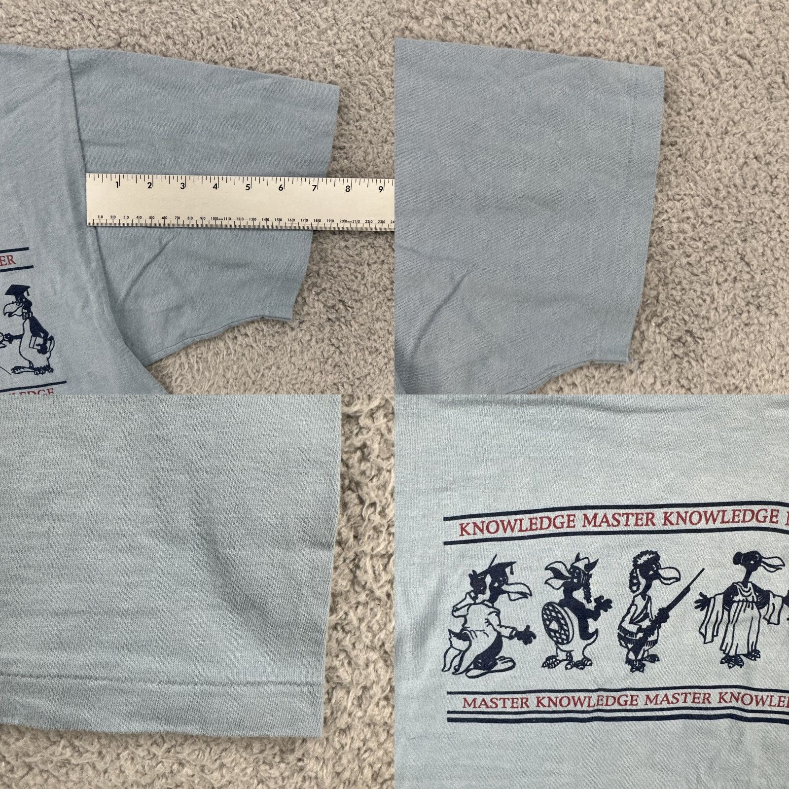 Hanes VINTAGE Hanes Beefy-T Blue L Short Sleeve T Shirt USA Made 90s 1996 National Champs Mens Size US L / EU 52-54 / 3 - 9 Thumbnail
