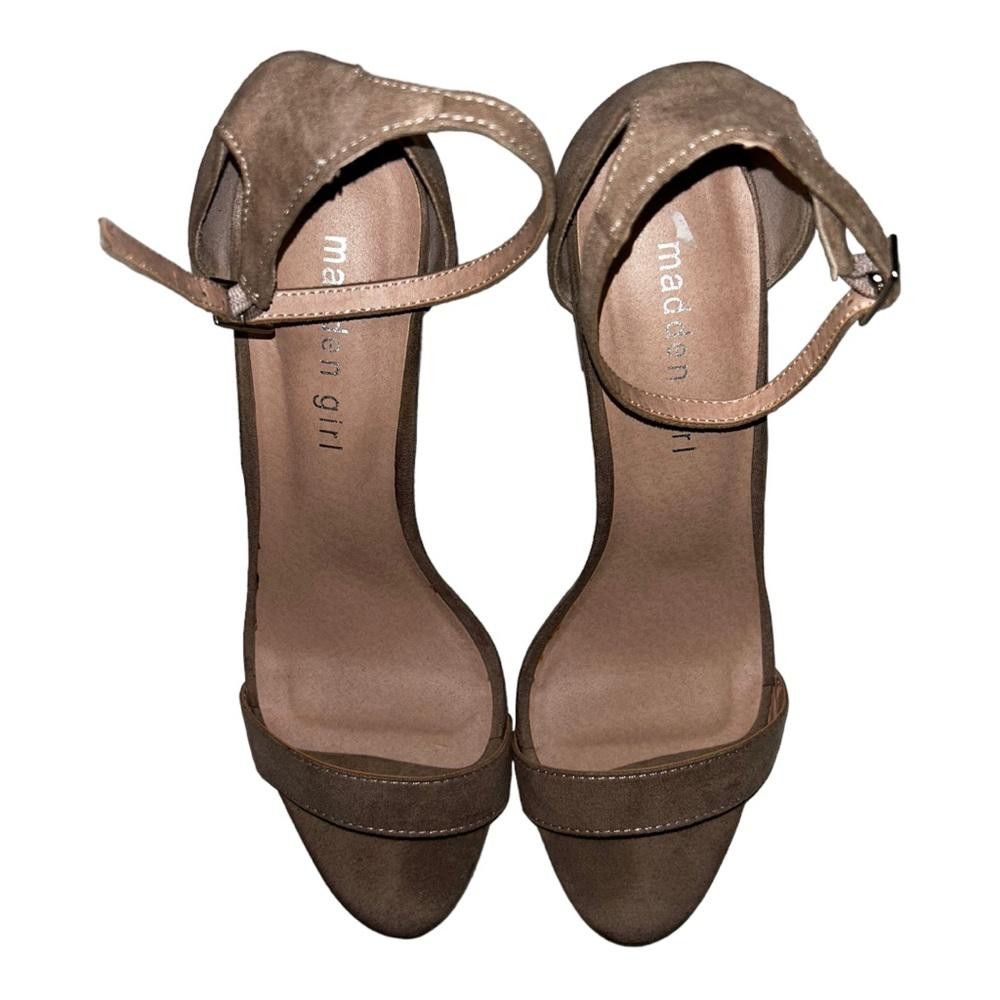Designer Madden Girl l Beella Tan Block Heels Size 9.5 Size US 9.5 / IT 39.5 - 3 Thumbnail