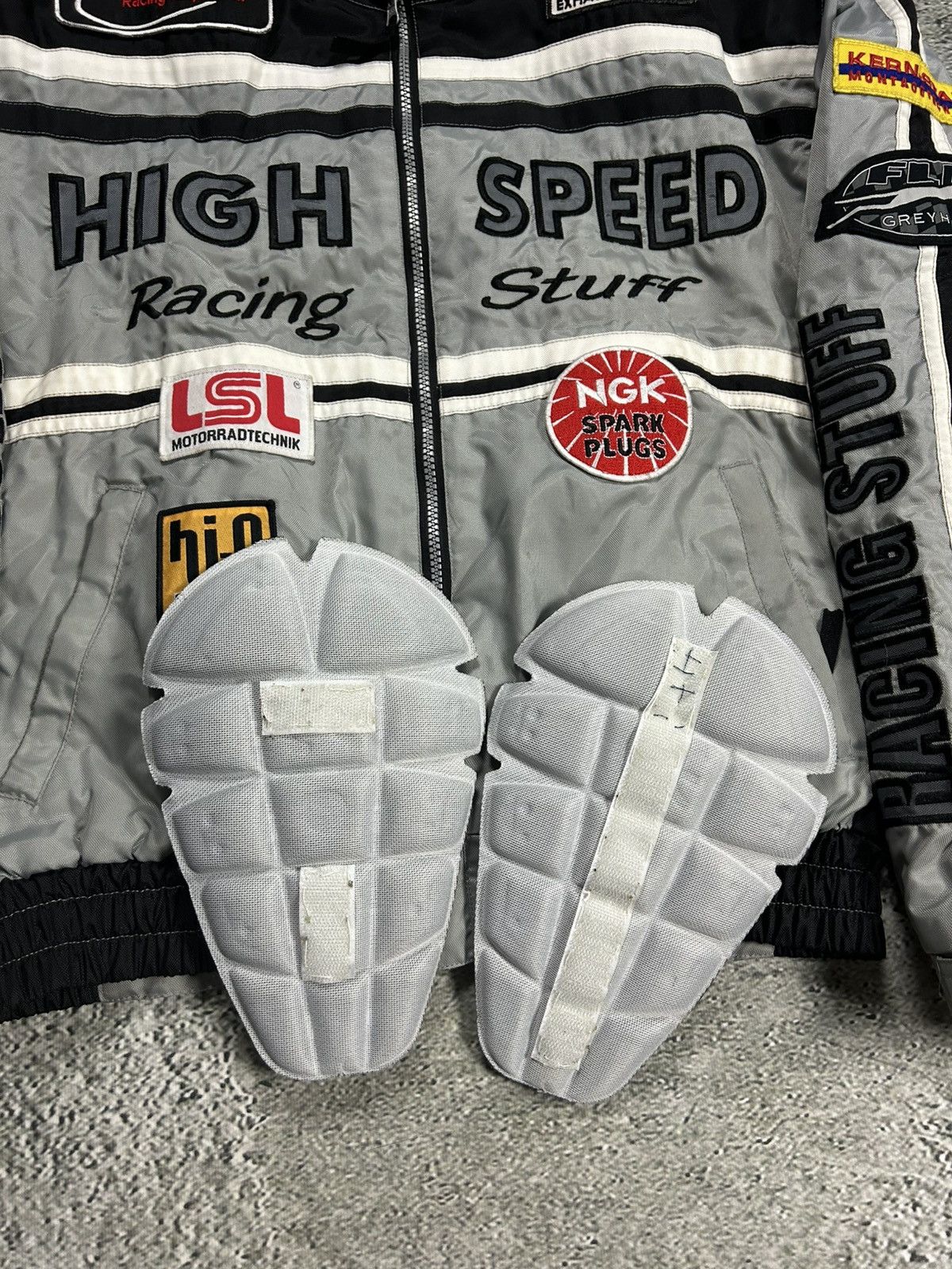 Vintage High Speed Racing Jacket vintage bomber jacket grey Size US S / EU 44-46 / 1 - 2 Thumbnail