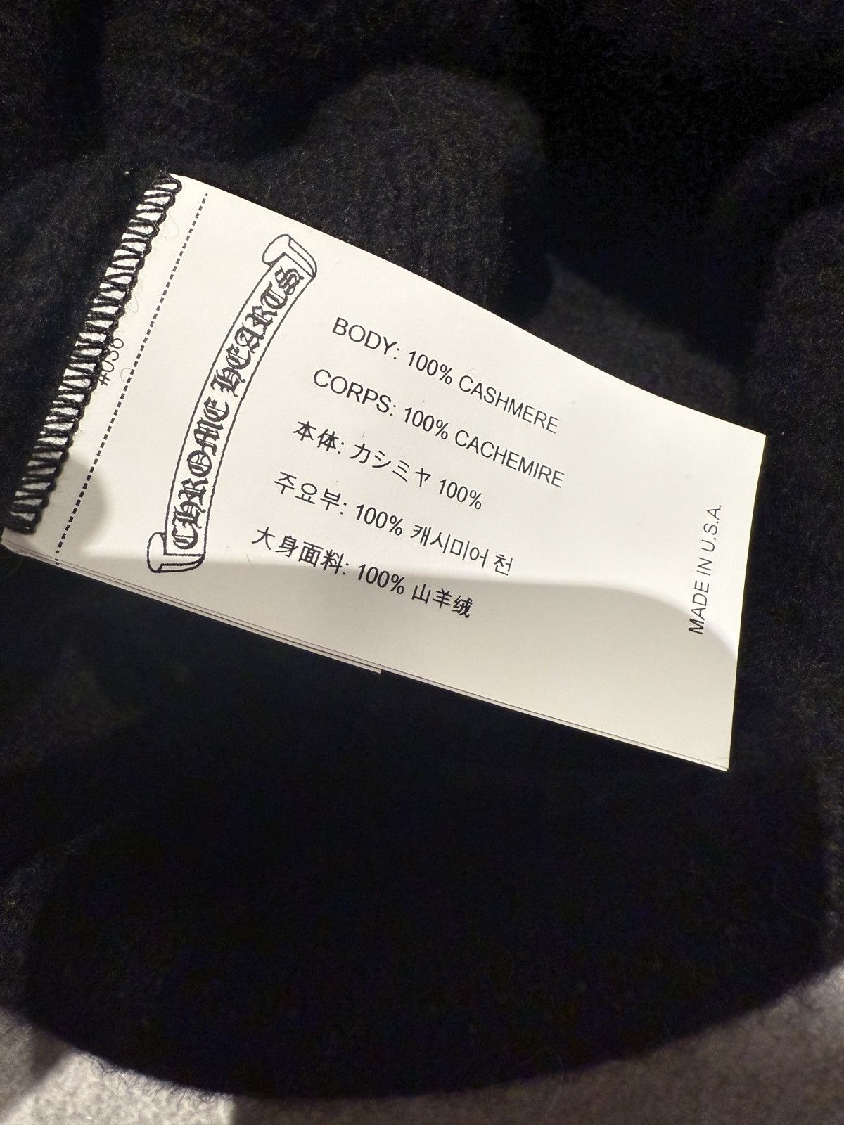 Chrome Hearts Chrome Hearts big Daddy Cashmere Beanie Size ONE SIZE - 3 Thumbnail