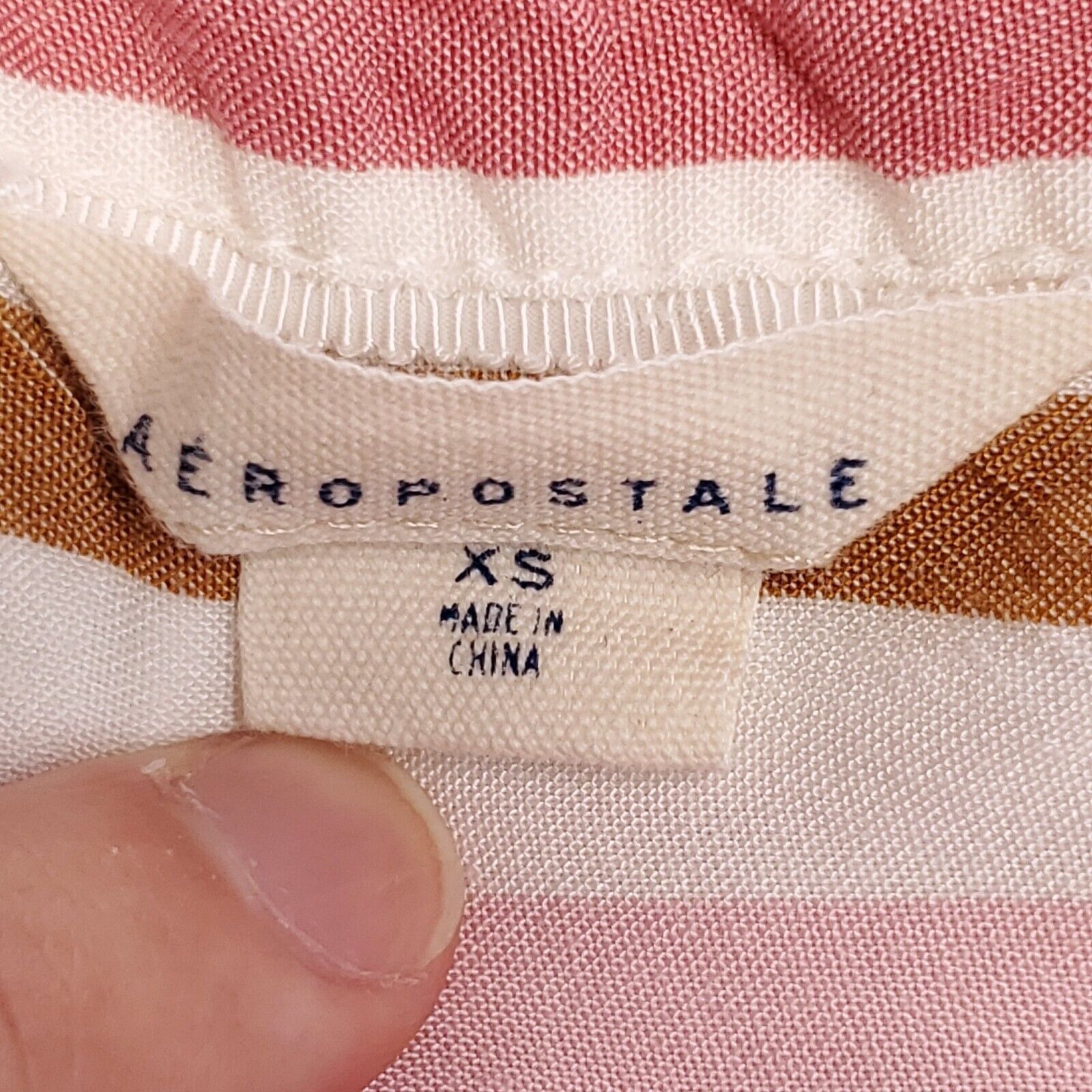 Aeropostale Aeropostale Casual Sleeveless Shirt Women Size XS Multicolor Size XS / US 0-2 / IT 36-38 - 3 Thumbnail