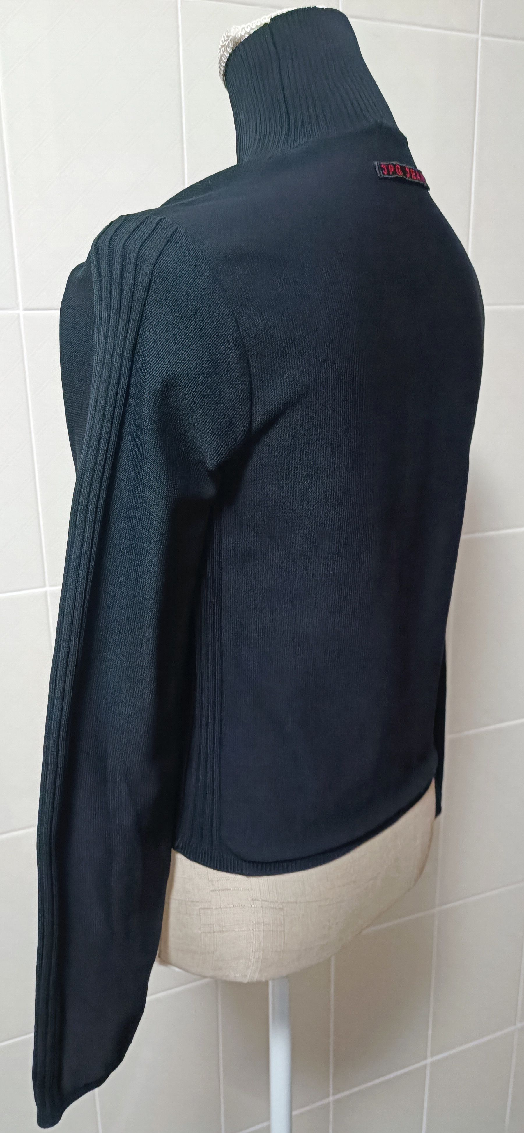 Jean Paul Gaultier 90's - Nylon knit JPG high-neck sweater Size M / US 6-8 / IT 42-44 - 22 Thumbnail