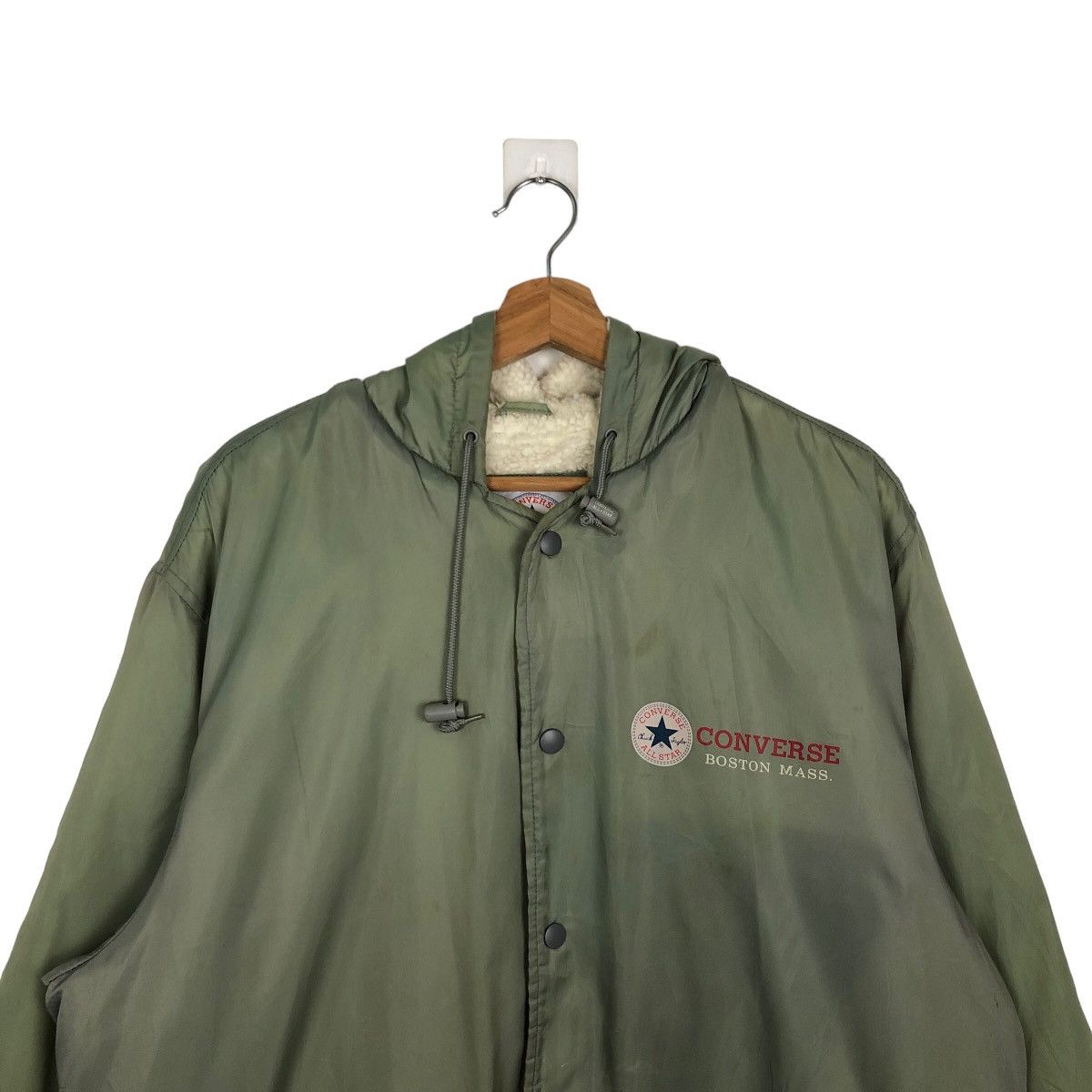 Japanese Brand 90’s VINTAGE OBERSIZED JACKET CONVERSE BOSTON MASS ALL STAR Size US M / EU 48-50 / 2 - 2 Thumbnail