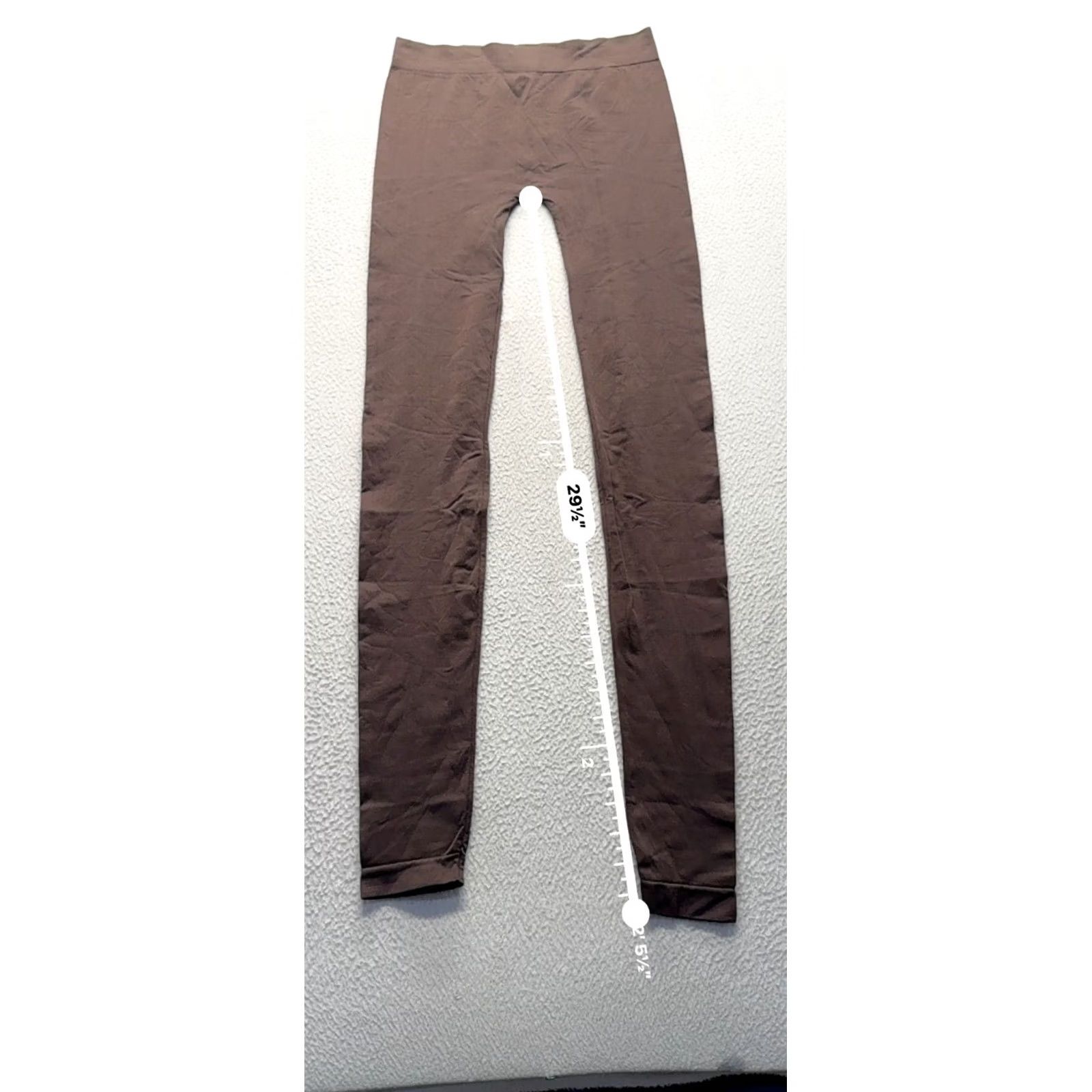 Vintage Say What? Leggings Brown Nylon Spandex 28.5" Inseam S Womens Size 28" / US 6 / IT 42 - 5 Thumbnail
