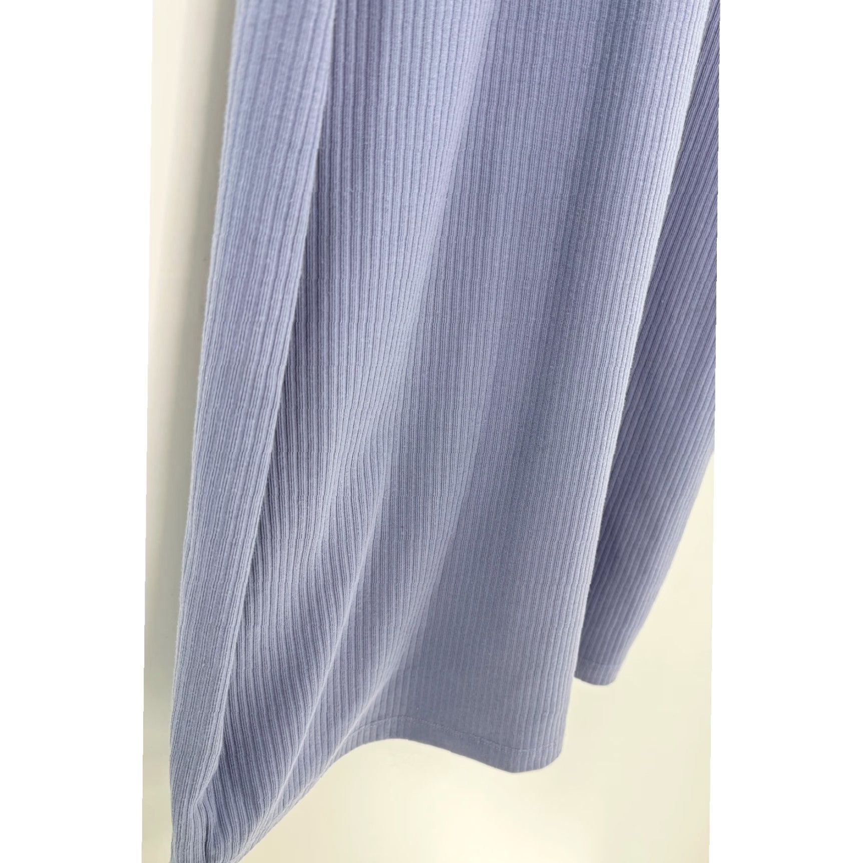 Doublet Double Zero Ribbed Knit Tank Dress Sleeveless Bodycon Midi Periwinkle Blue Womens L Size L / US 10 / IT 46 - 6 Thumbnail