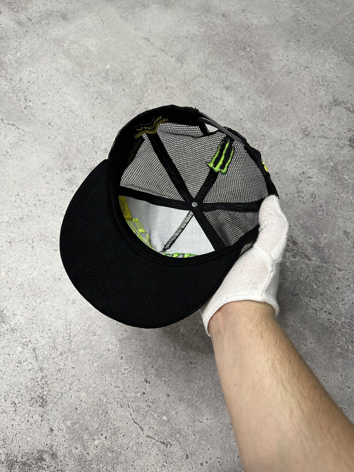 Vintage VR46 Monster Energy Valentino Rossi Monster Embroidery Cap Size ONE SIZE - 4 Thumbnail