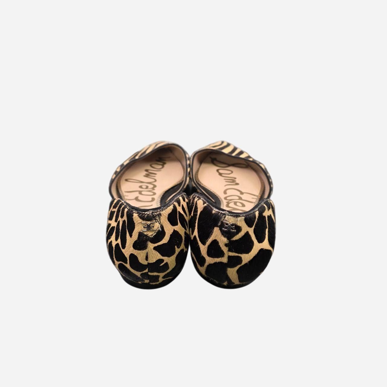 Sam Edelman Rodney D’orsay Flats Leopard/Zebra Print Calf Hair Size US 9.5 / IT 39.5 - 3 Thumbnail