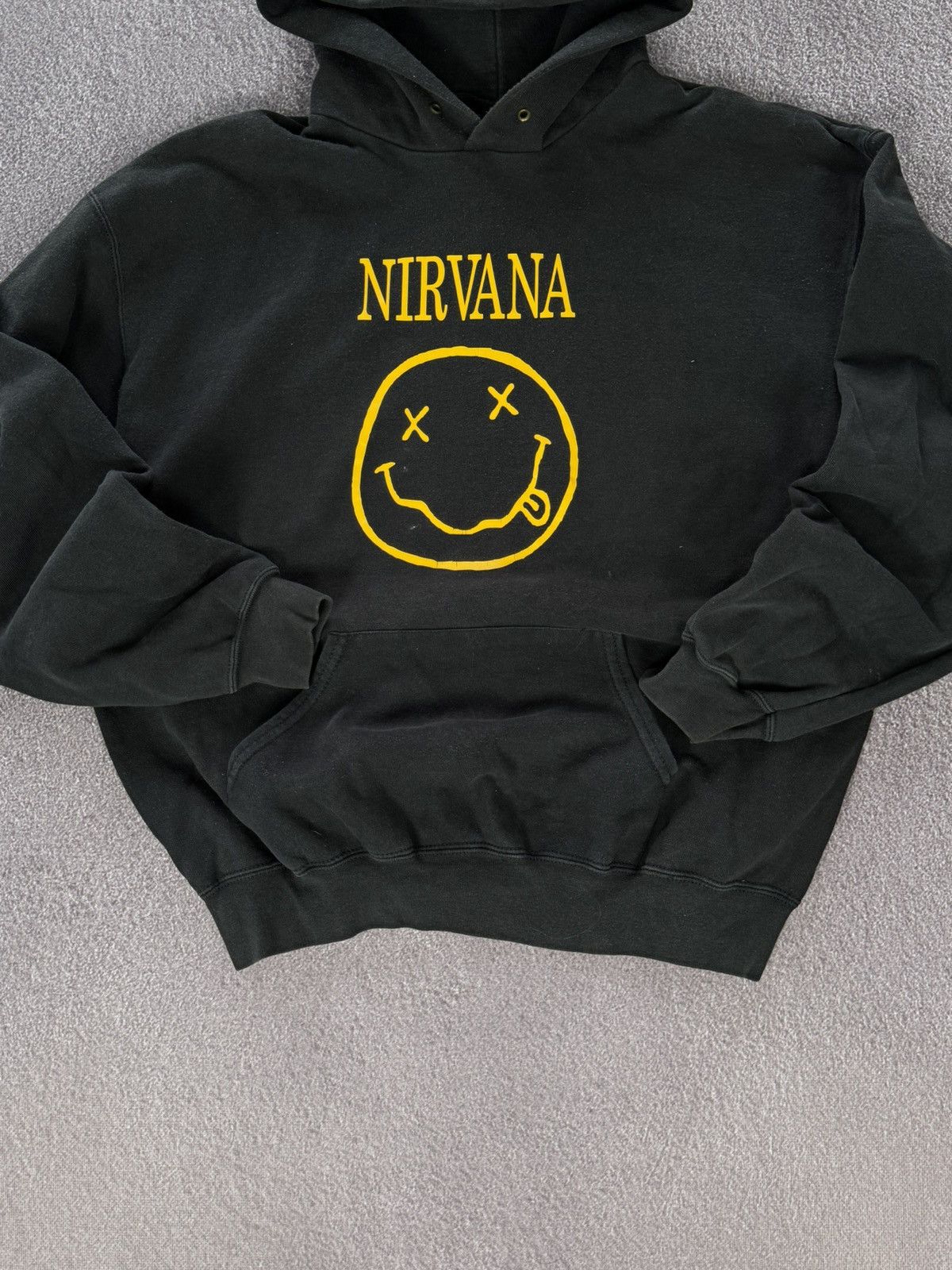 Band Tees Vintage Nirvana Smile Grunge Band Hoodie Size US XL / EU 56 / 4 - 3 Thumbnail