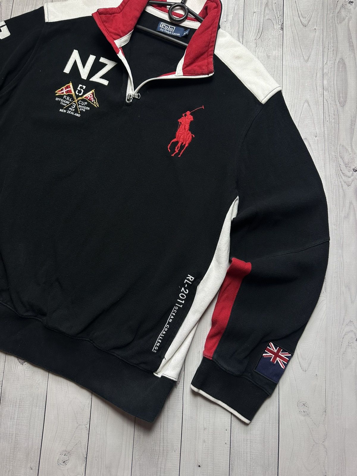 Vintage Vintage polo Ralph Lauren sweatshirt New Zealand zip 1/4 XXL Size US XXL / EU 58 / 5 - 4 Thumbnail
