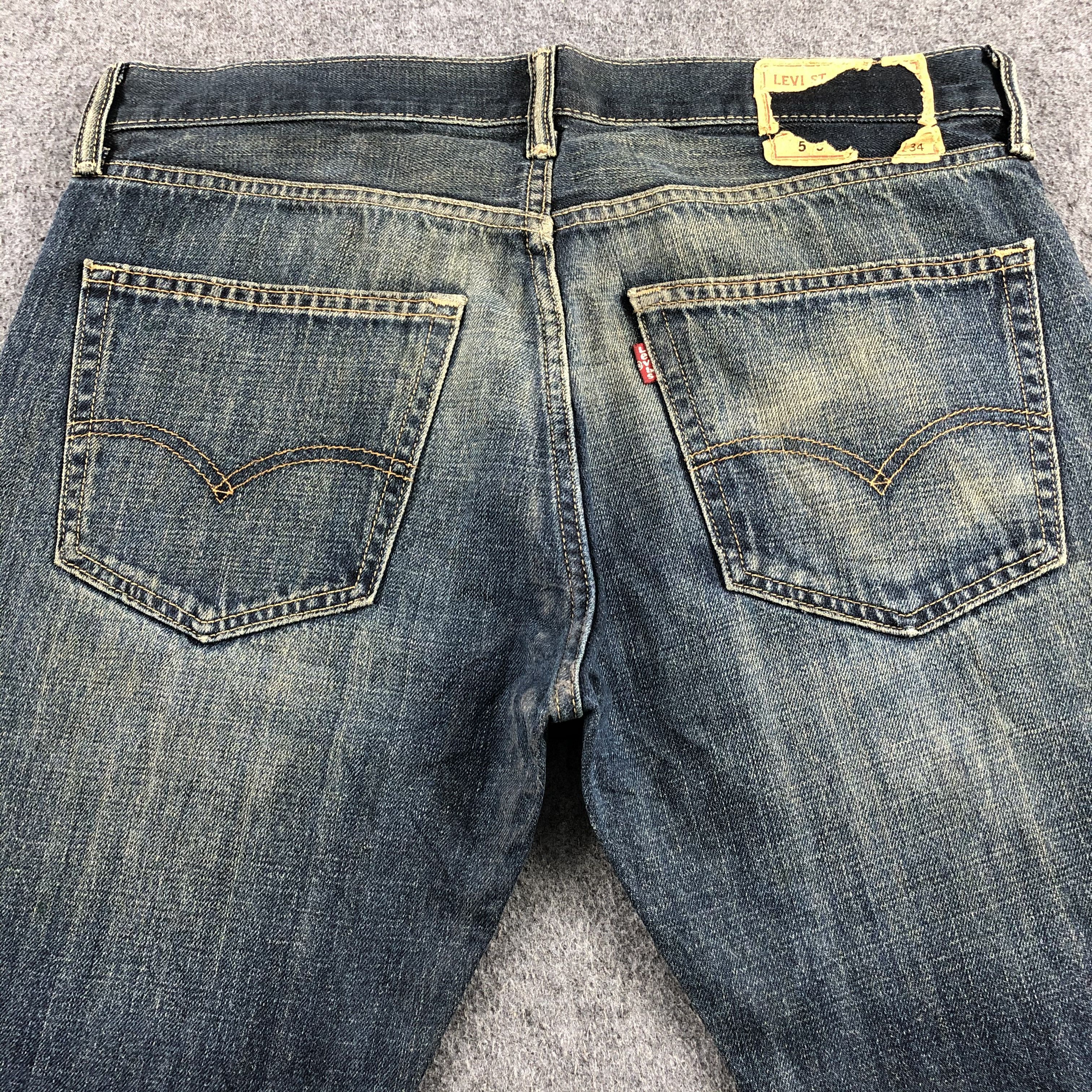 Levi's Vintage Blue Wash Levis 505 Jeans-J1974 Size US 34 / EU 50 - 4 Thumbnail