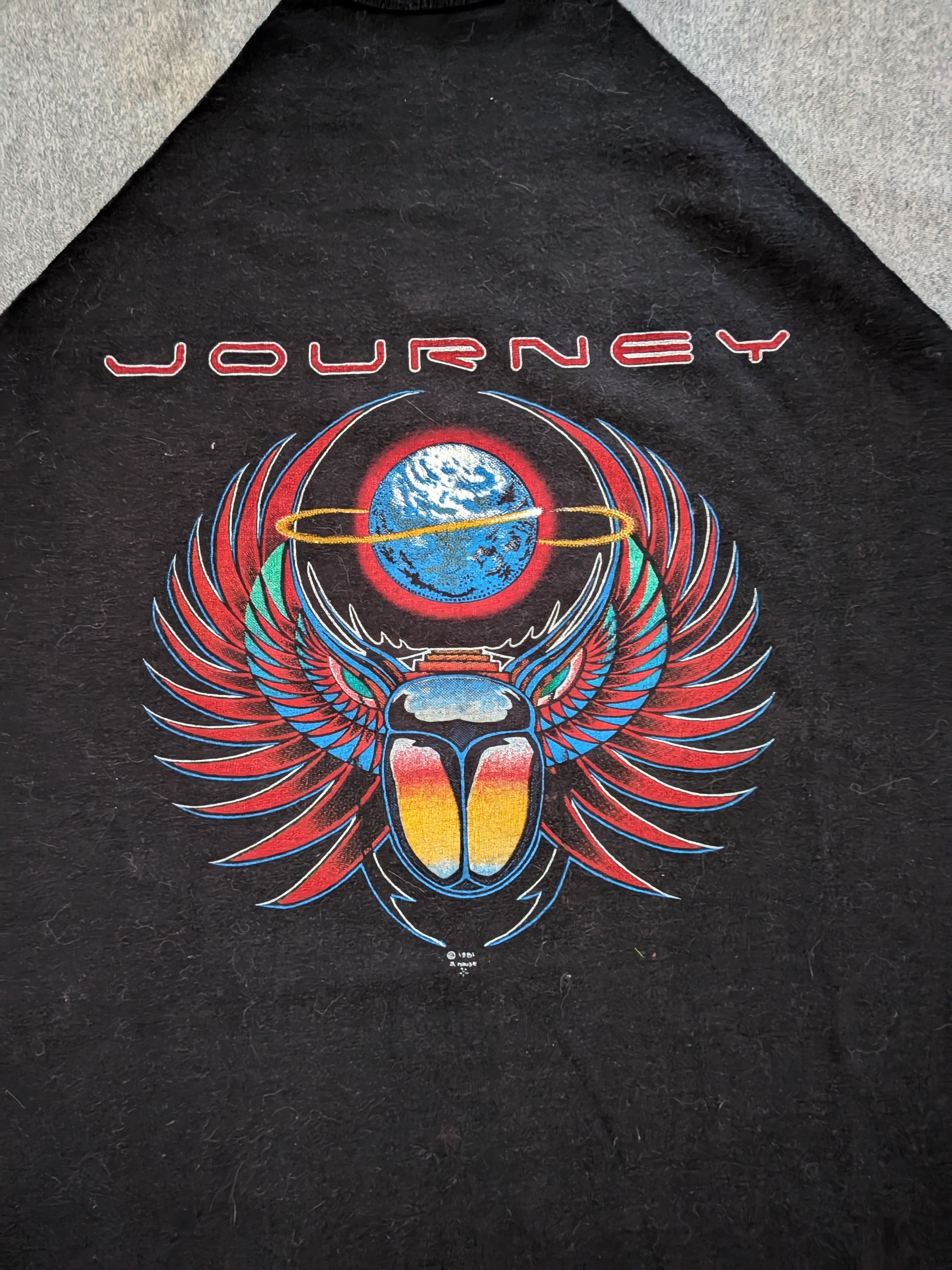 Other Vintage 1982 Journey “Spring Tour” Raglan Tee – S/M Size US M / EU 48-50 / 2 - 2 Thumbnail