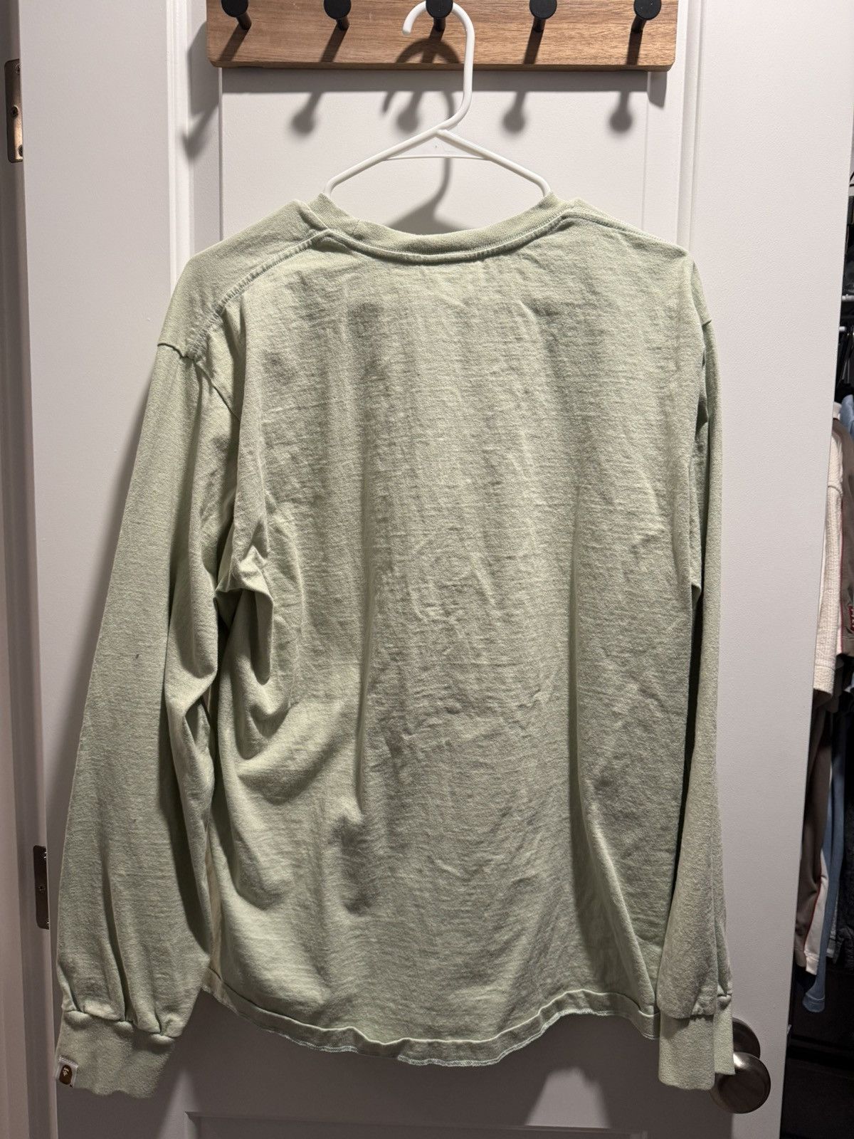 Bape Green Bape Long Sleeve Size US XL / EU 56 / 4 - 2 Thumbnail