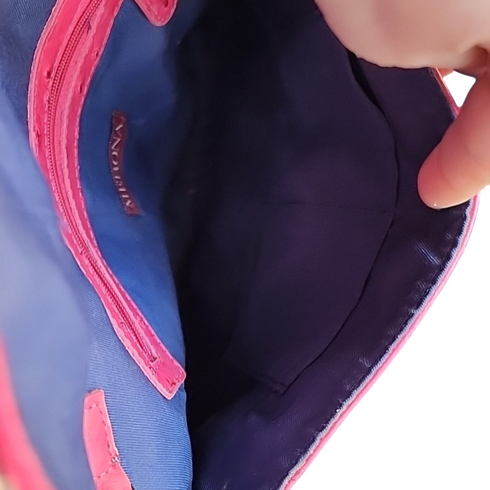 Merona Merona hot pink faux ostrich envelope clutch bag Size ONE SIZE - 6 Thumbnail