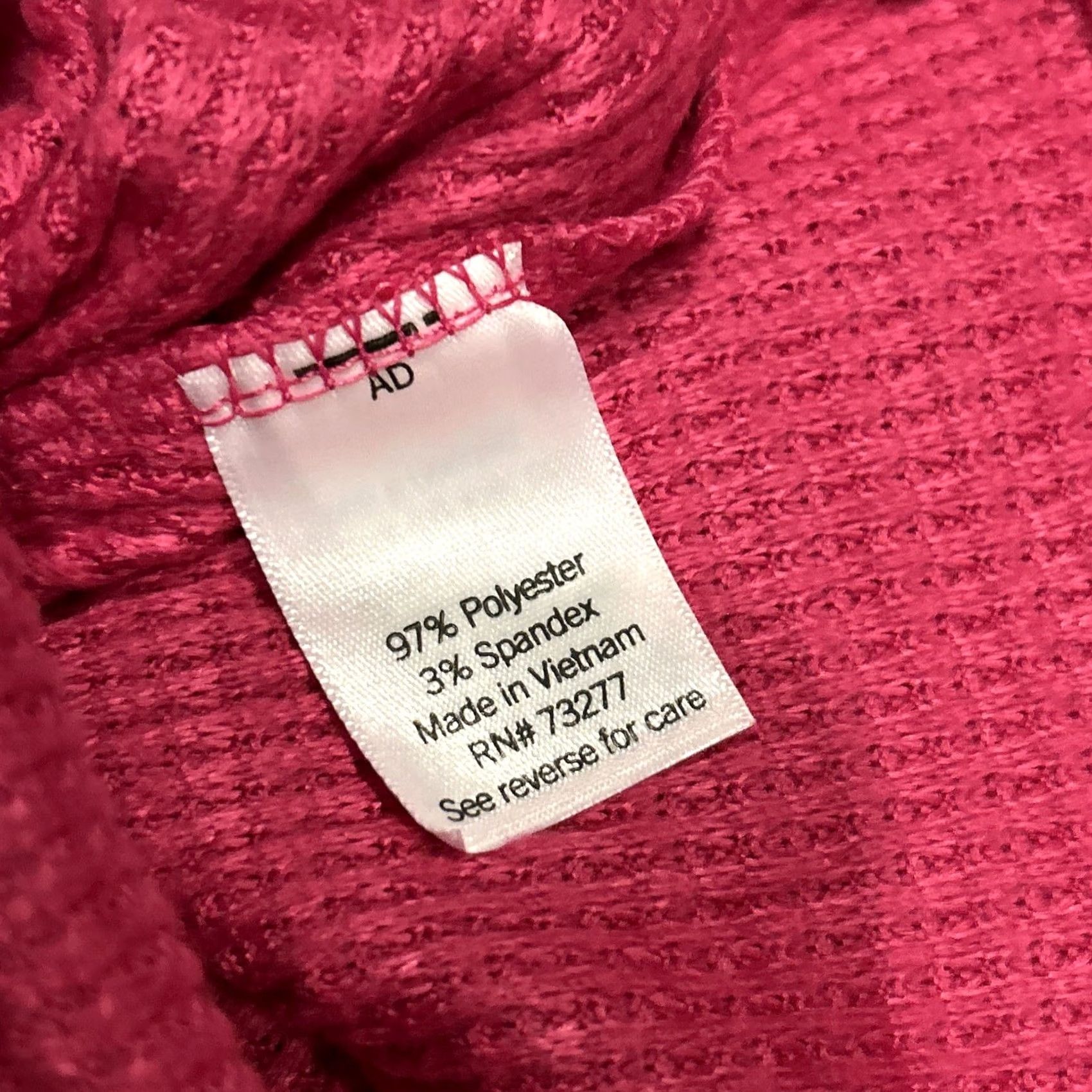 Vintage Sonoma Pajama Top Women XL Pink Polyester Knit Long Sleeve Pullover NWT B23 Size XL / US 12-14 / IT 48-50 - 5 Thumbnail