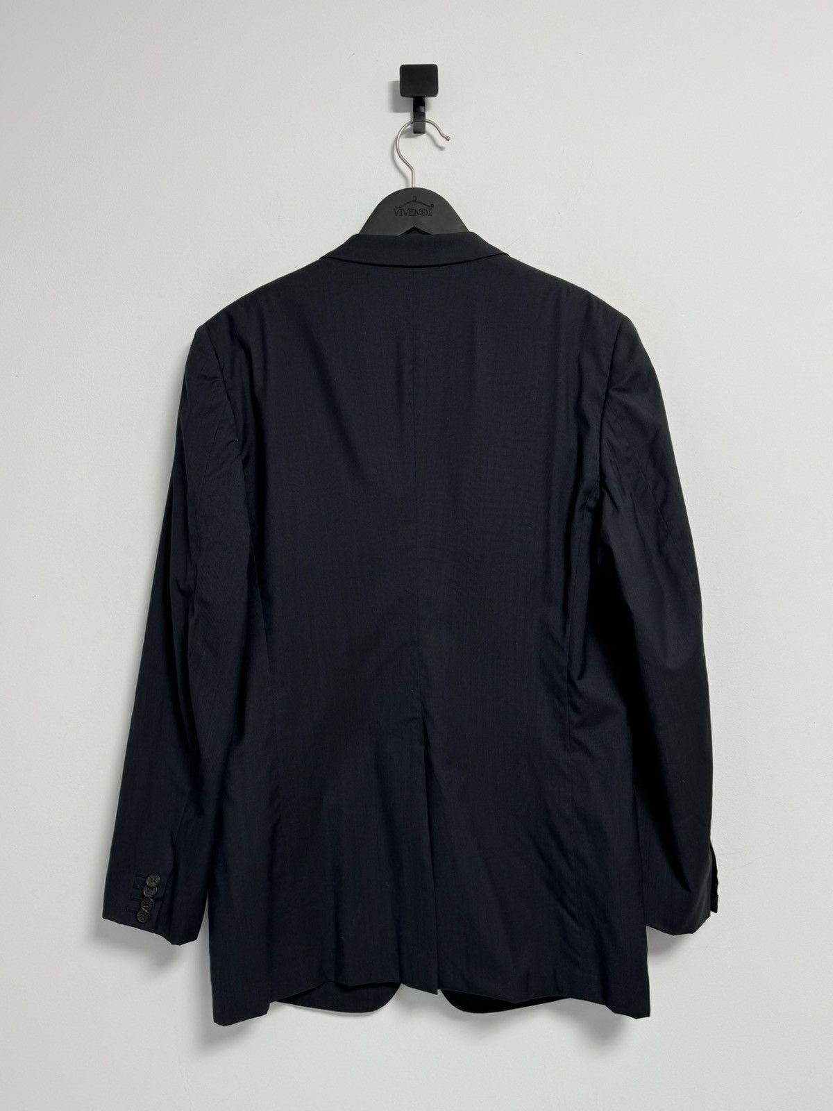 Gucci Vintage Gucci Blazer Navy Blue Wool Silk Luxury Mens 52 L Size 52L - 16 Thumbnail