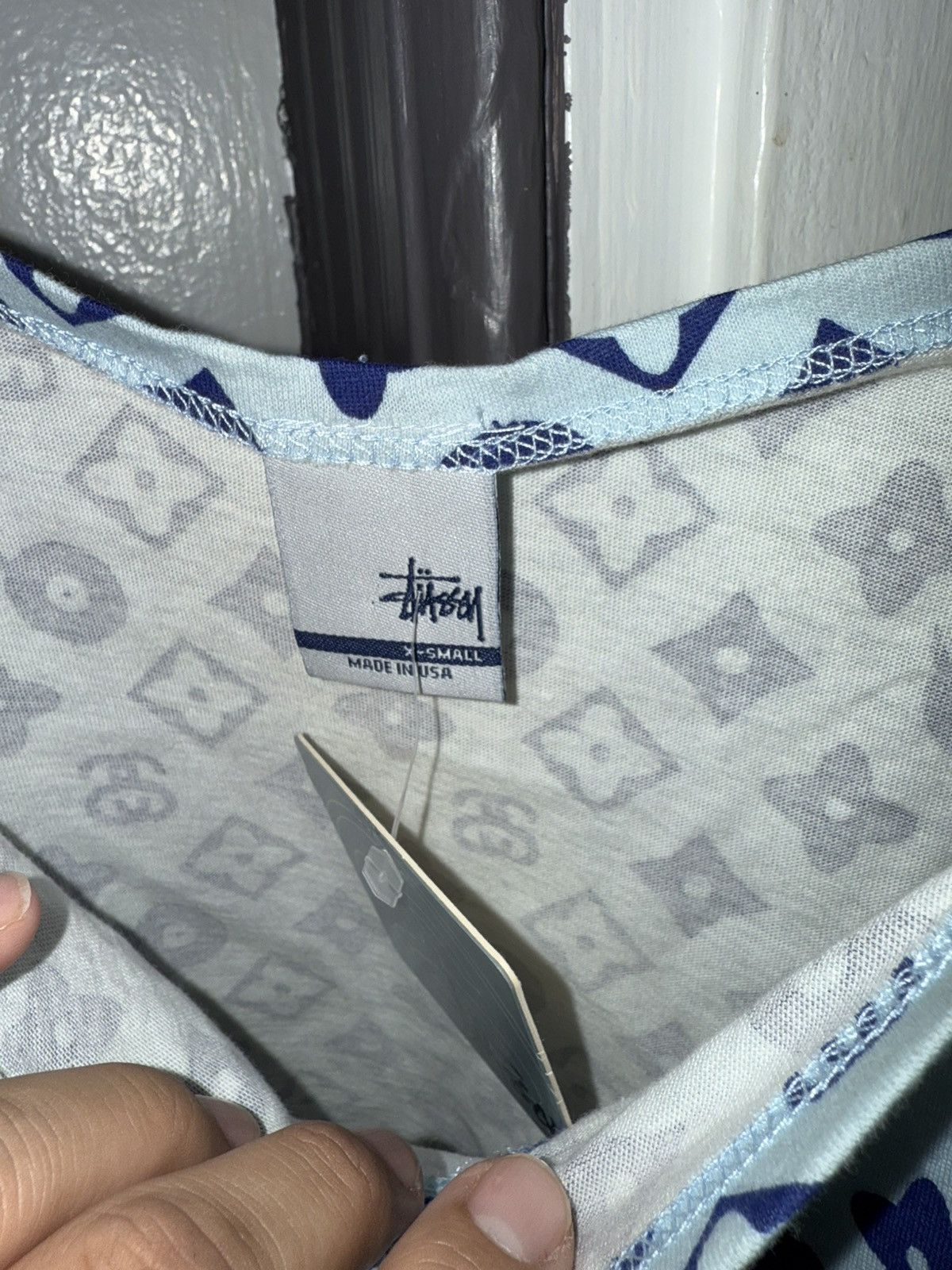 Stussy Vintage stussy monogram tank top women’s XS louie blue Size XS / US 0-2 / IT 36-38 - 3 Thumbnail