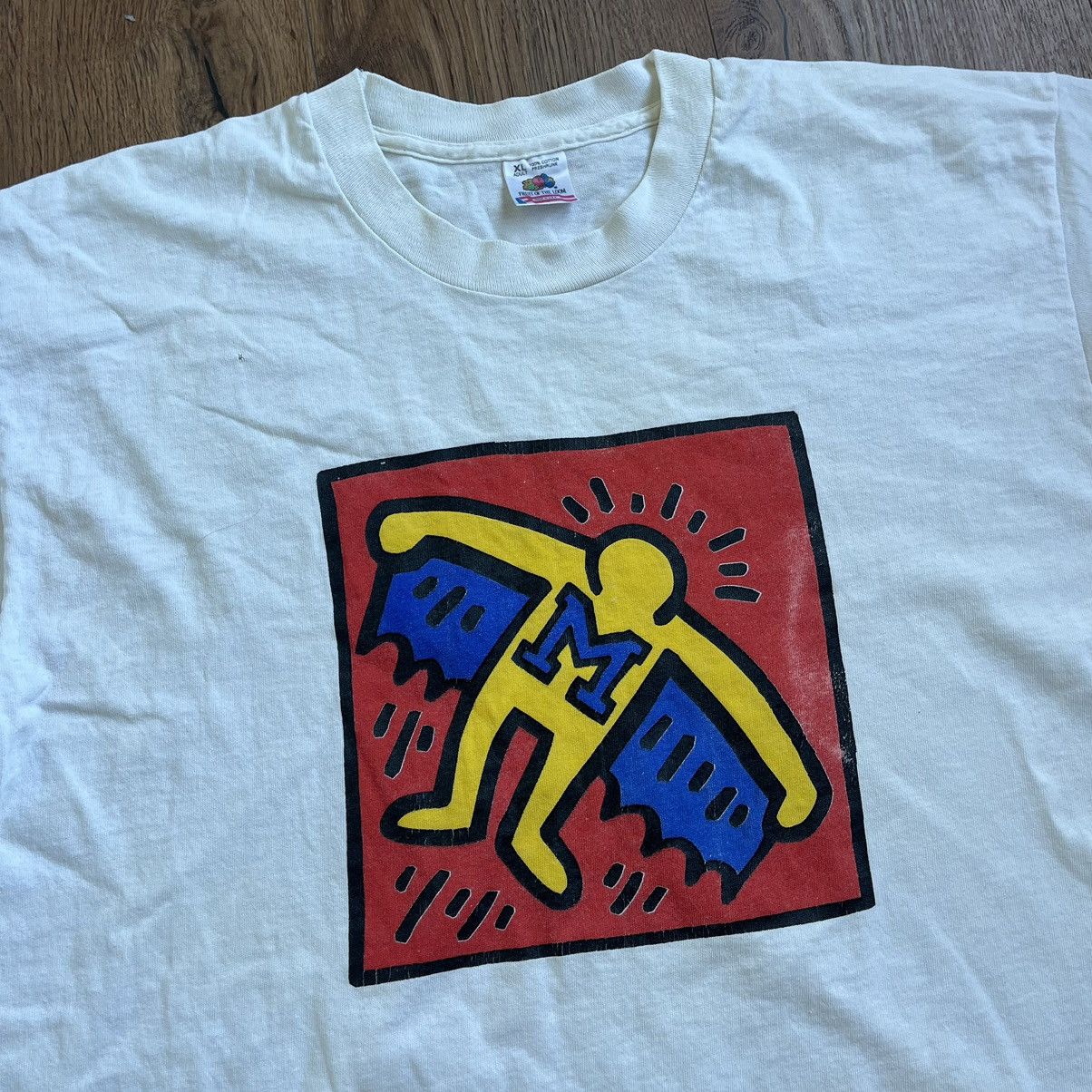 Keith Haring × Vintage RARE VINTAGE KEITH HARING TSHIRT (FOTL TAG) Size US XL / EU 56 / 4 - 2 Thumbnail