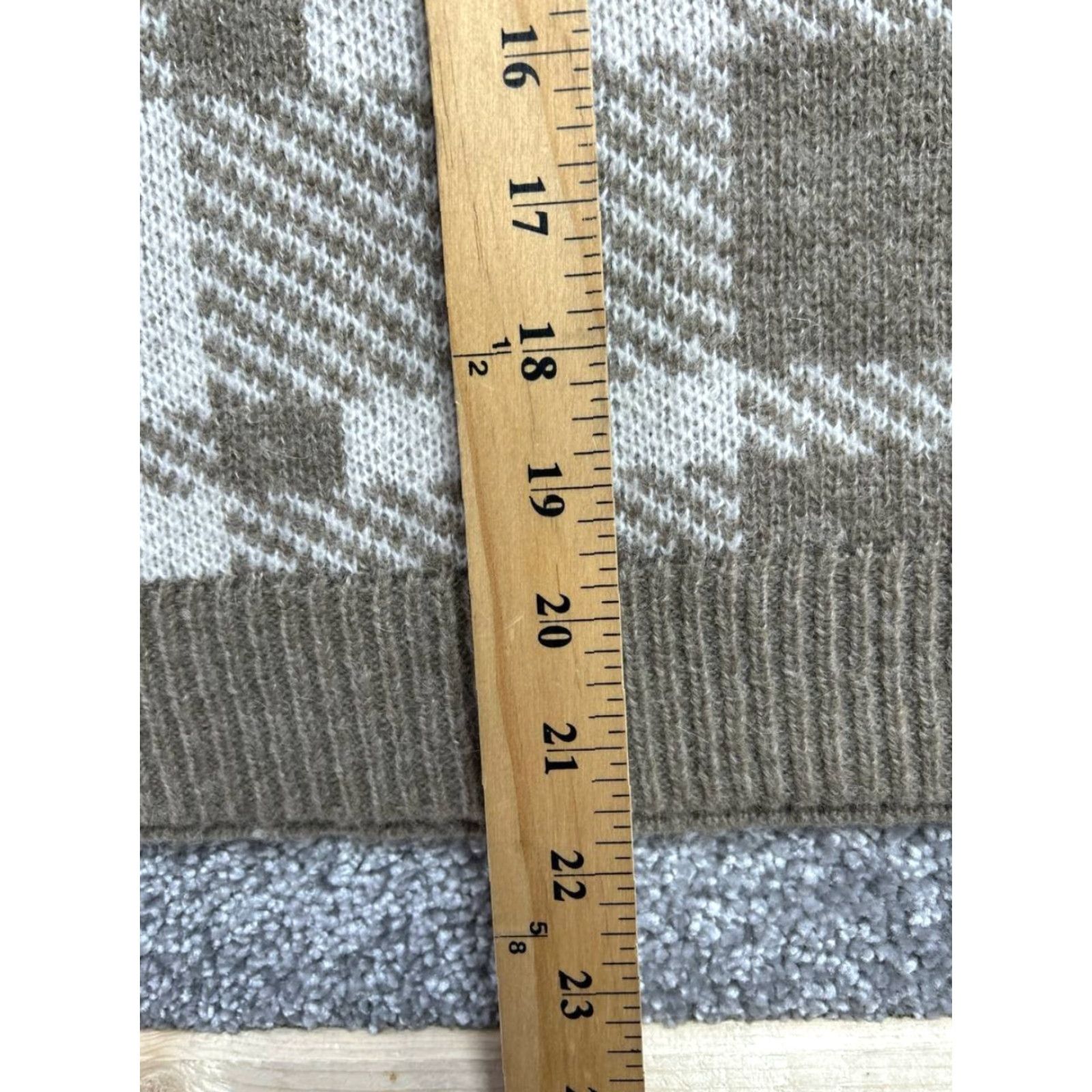 Madewell Madewell Hartfield Pullover Sweater Women Medium Knit Crew Neck Winter Brown Plaid Casual Outdoor Knit Woolless? Size M / US 6-8 / IT 42-44 - 6 Thumbnail