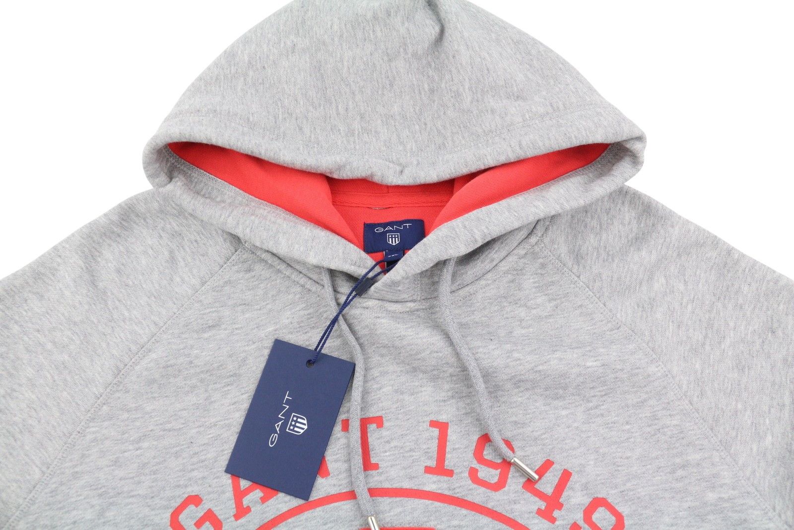 Gant GRAPHIC SWEAT 2XL Grey Melange Logo Hoodie 87323 Size US XXL / EU 58 / 5 - 4 Thumbnail