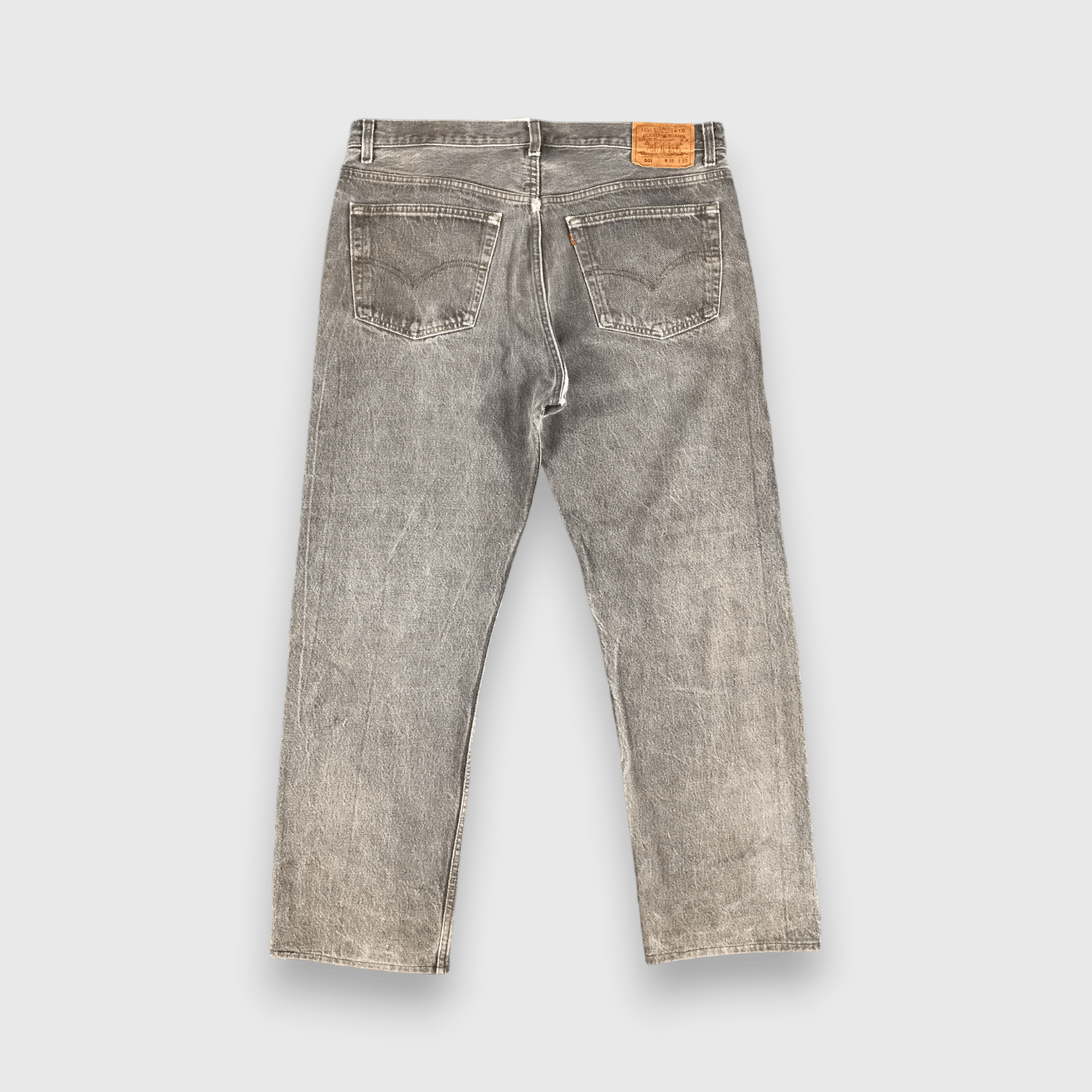 Levi's Vintage 90s Levis 501 Faded Black Jeans-J1648 Size US 38 / EU 54 - 2 Thumbnail