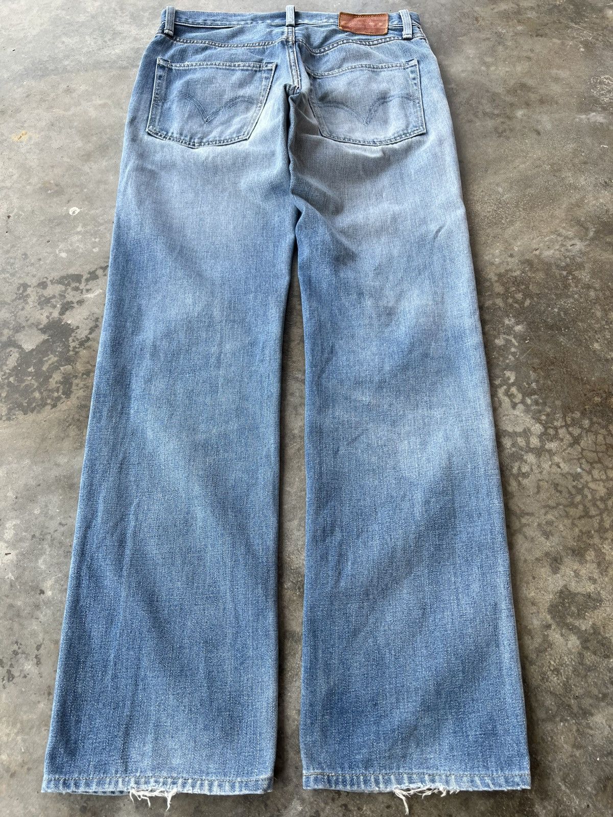 Levi's Vintage Levis 502 Blue Faded Distressed Jean Size US 31 - 2 Thumbnail