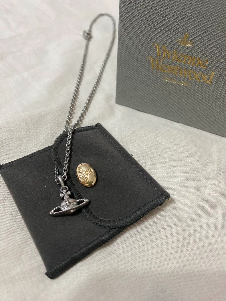 Vivienne Westwood Vivienne Westwood Small Saturn Necklace Size ONE SIZE - 2 Thumbnail