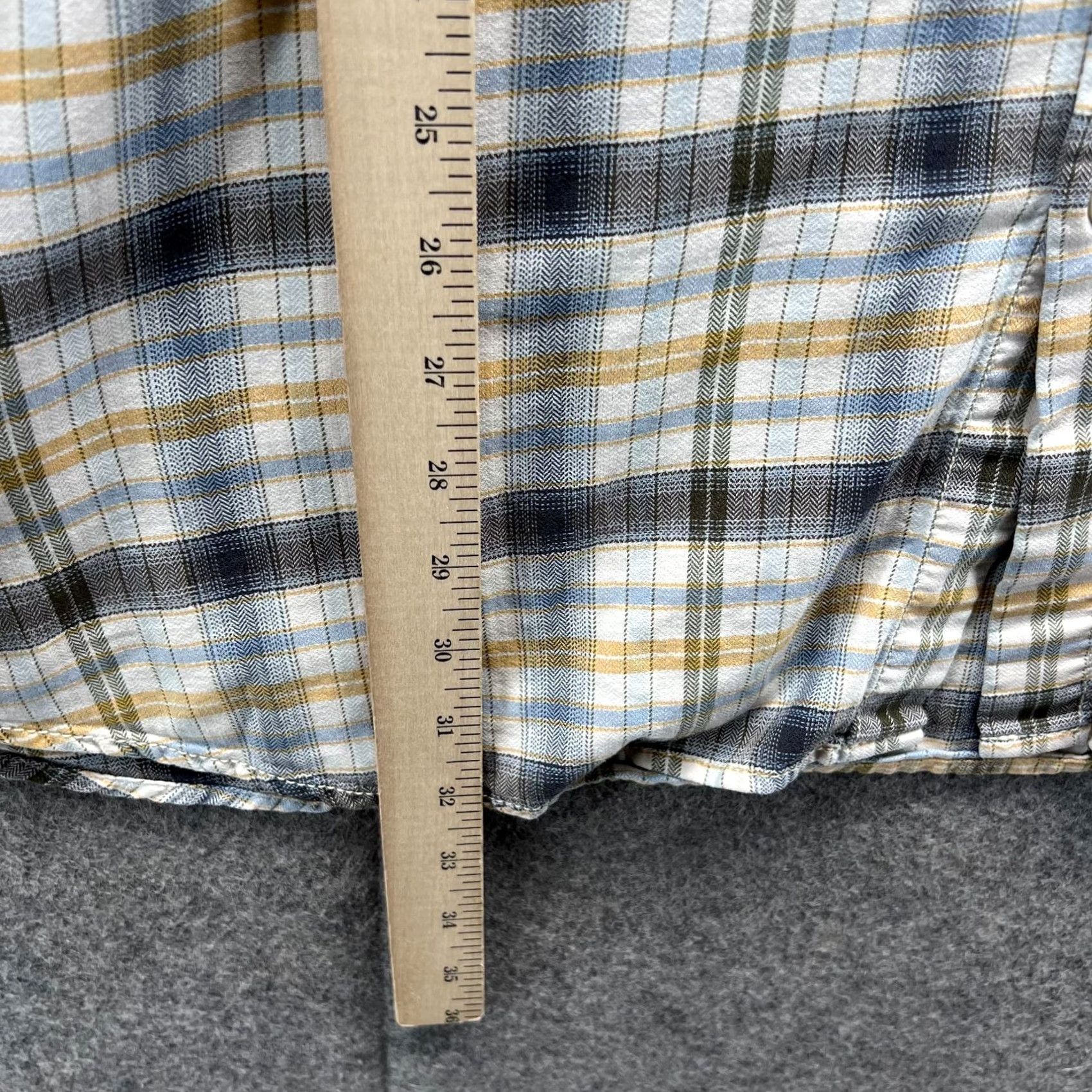 Eddie Bauer Eddie Bauer Shirt Men XLT Beige Yellow Casual Button Down Plaid Preppy Vintage Size US XL / EU 56 / 4 - 2 Thumbnail