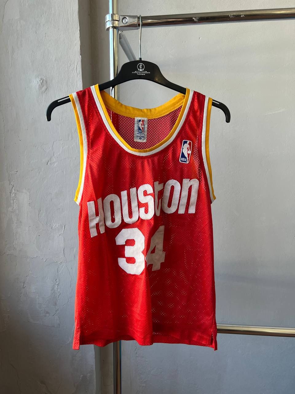 VERY RARE! 1970/80 HOUSTON ROCKETS #34 SPALDING JERSEY SZ S