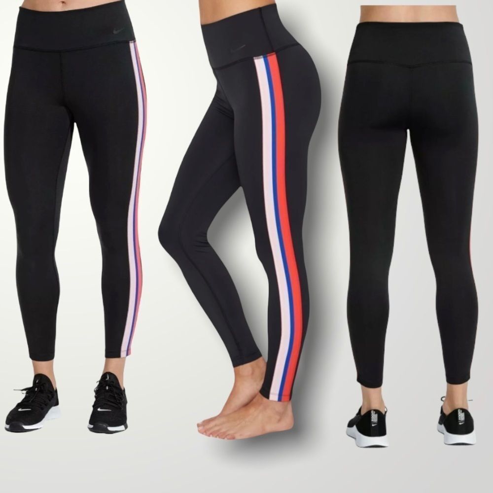 Nike Nike, Power Victory 7/8 Training Leggings Tight Fit Black, Stripes Women’s XS Size 27" / US 4 / IT 40 - 12 Thumbnail