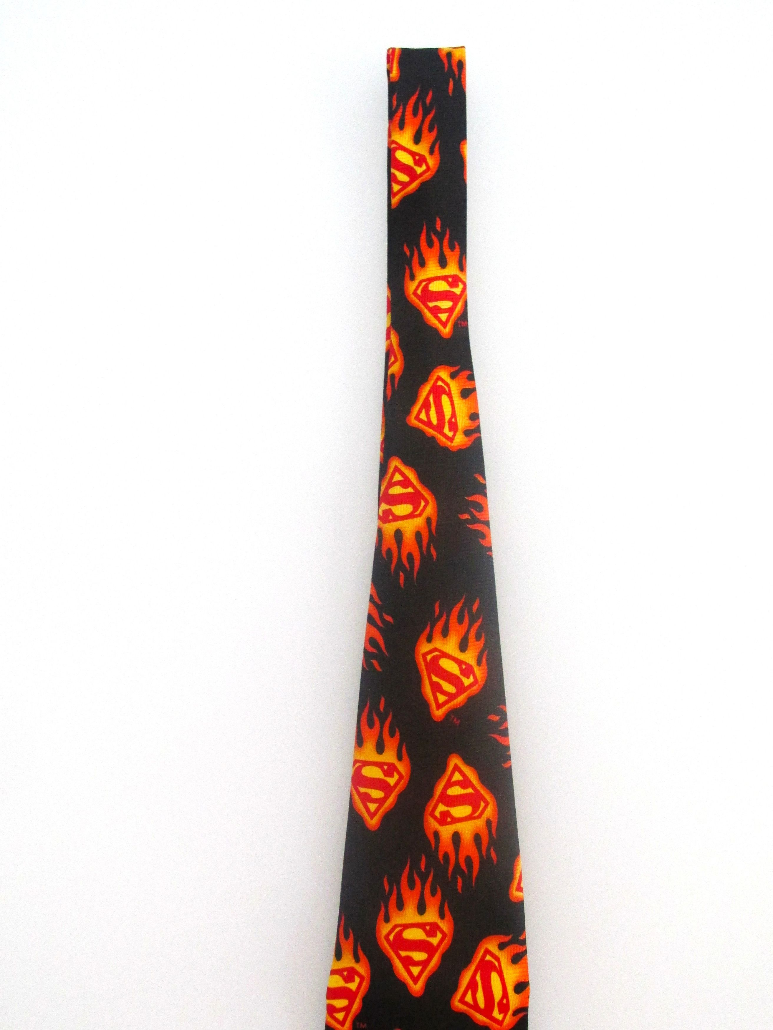 DC Comics Superman/DC Comics (NWOT) Logo Men's Tie Vintage 2001 Size ONE SIZE - 3 Thumbnail