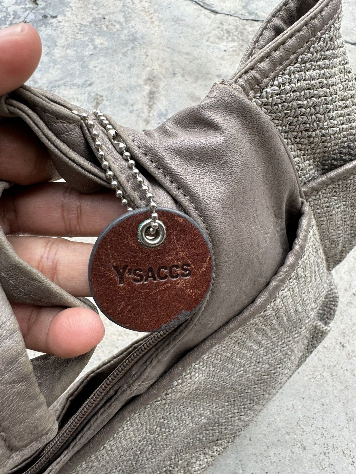 Y's × Y's for Men × Yohji Yamamoto Y’saccs Woven Straw By Yohji Yamamoto handbag Size ONE SIZE - 4 Thumbnail