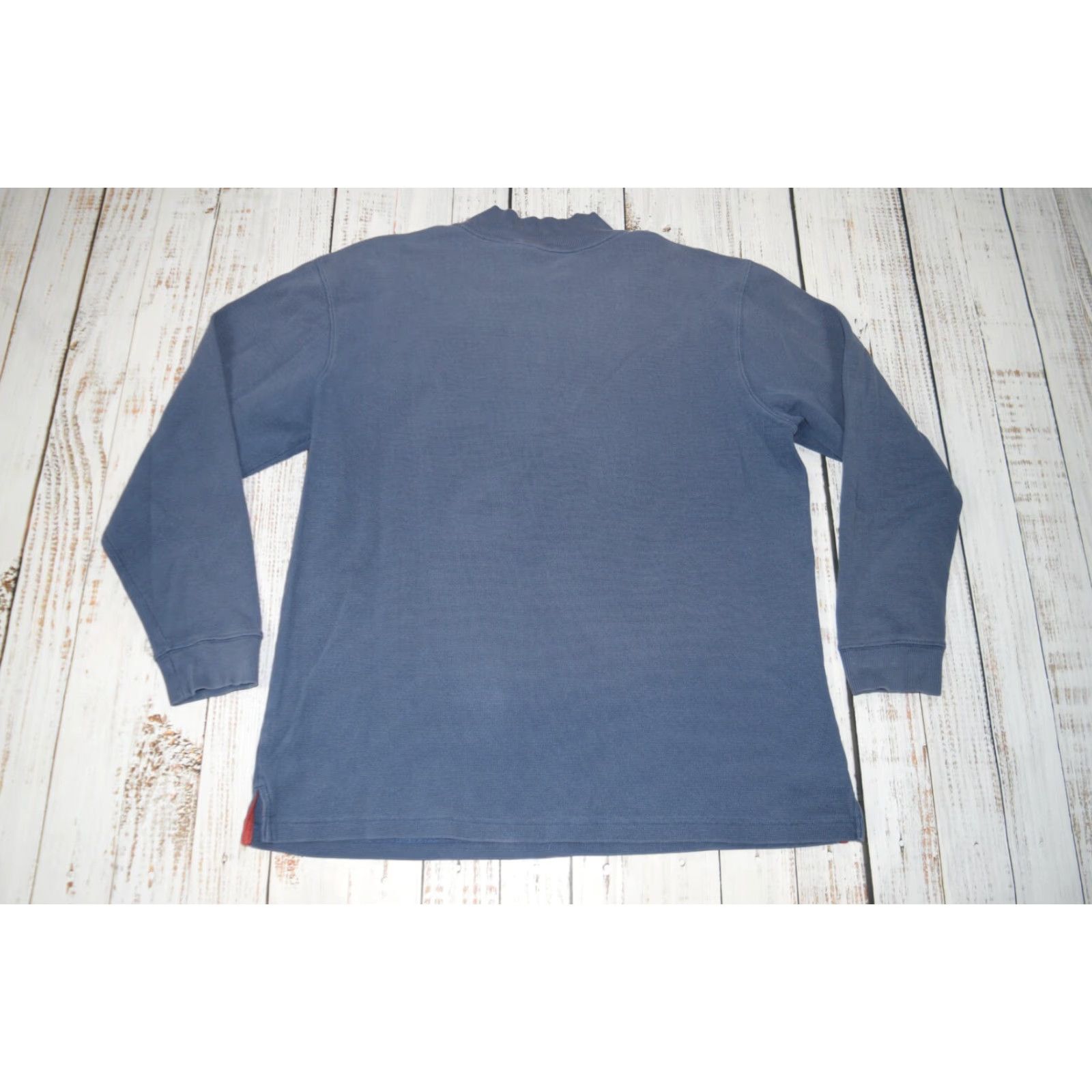 Vintage VINTAGE L.L. BEAN Men’s Knit Sweater Fisherman Crewneck Long Sleeve Solid Blue Medium Size US L / EU 52-54 / 3 - 5 Thumbnail