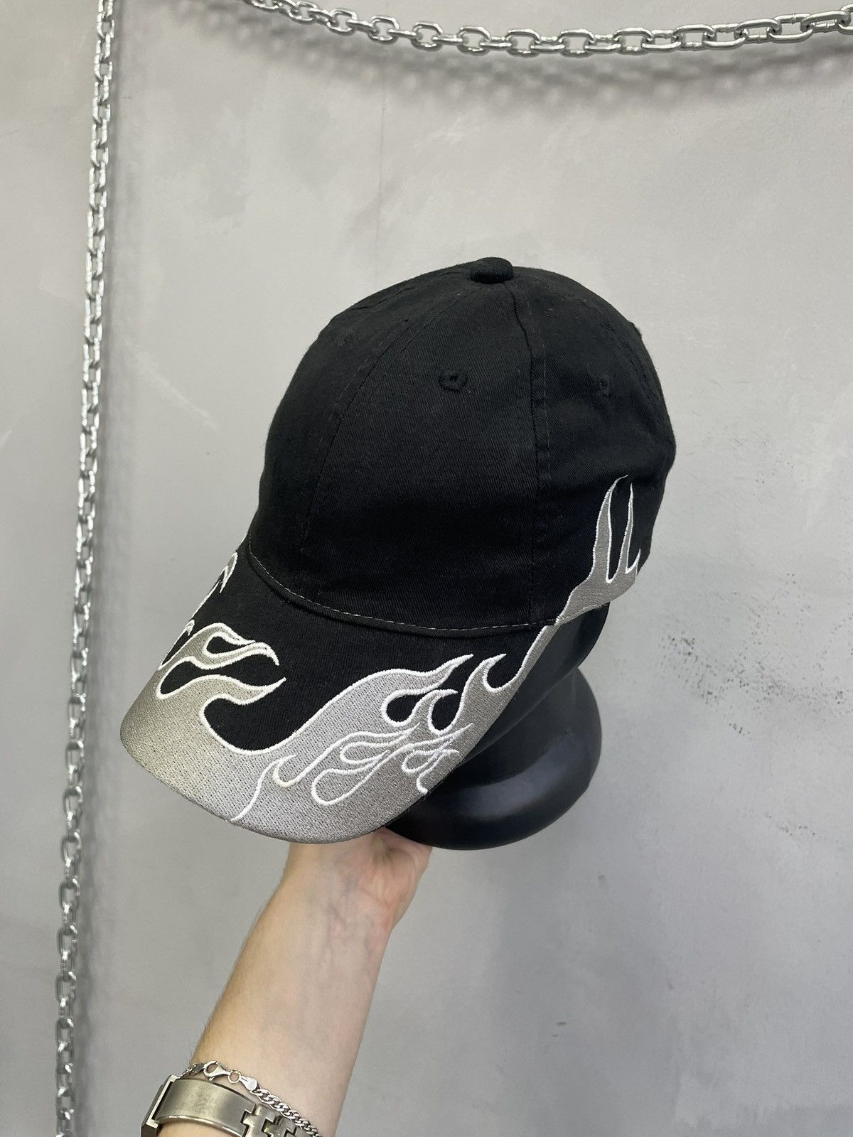 Harley Davidson Harley davidson style flames cap hat y2k diesel Size ONE SIZE - 10 Thumbnail