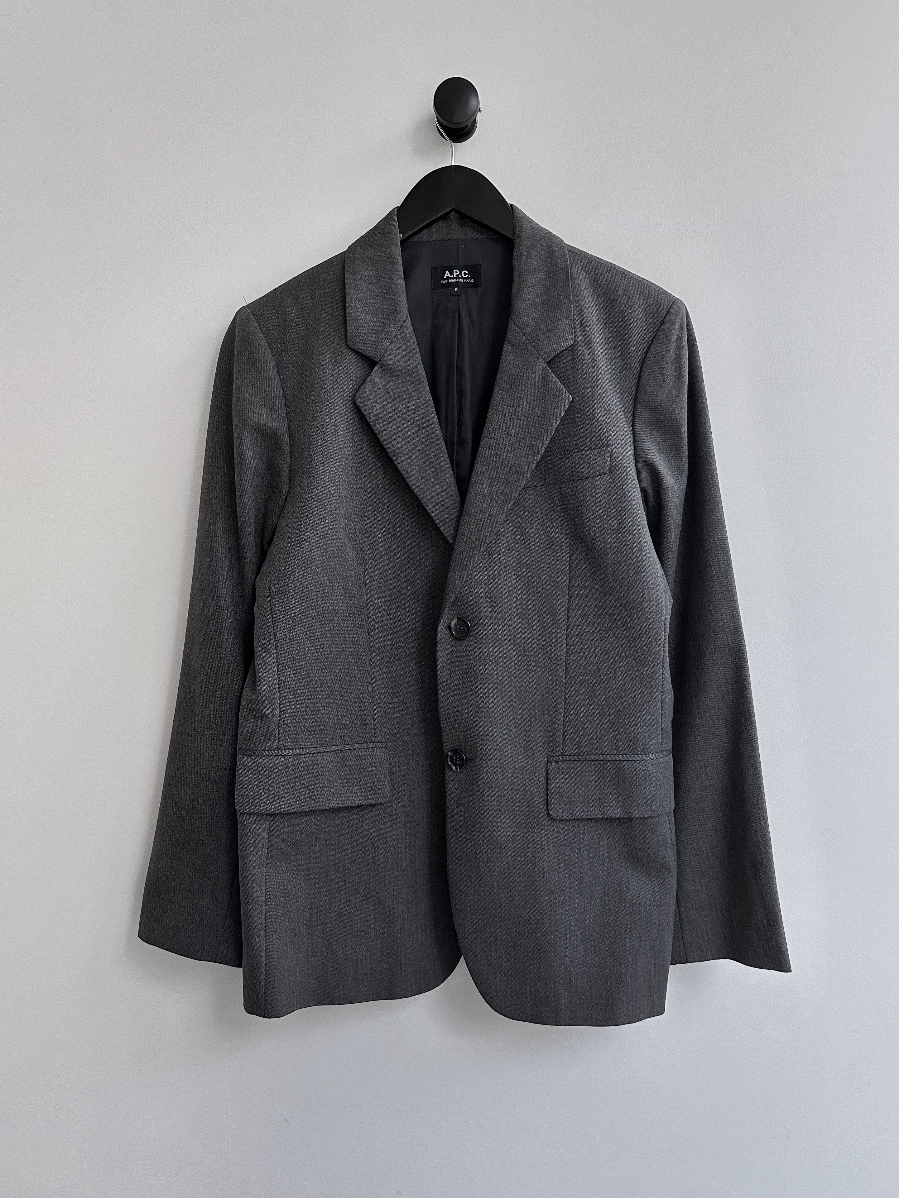 A.P.C. A.P.C Gray Blazer Size 42R - 1 Thumbnail