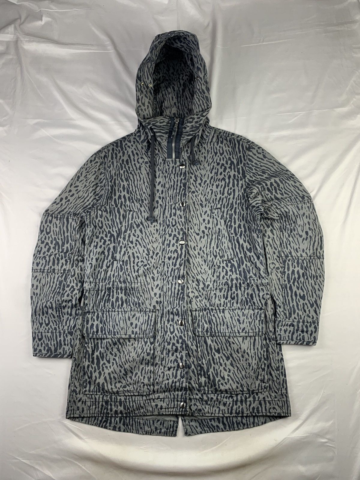 Gap 2000s Gap USA Snow Leopard Camo Fish Tail Parka Jacket Size US S / EU 44-46 / 1 - 1 Thumbnail